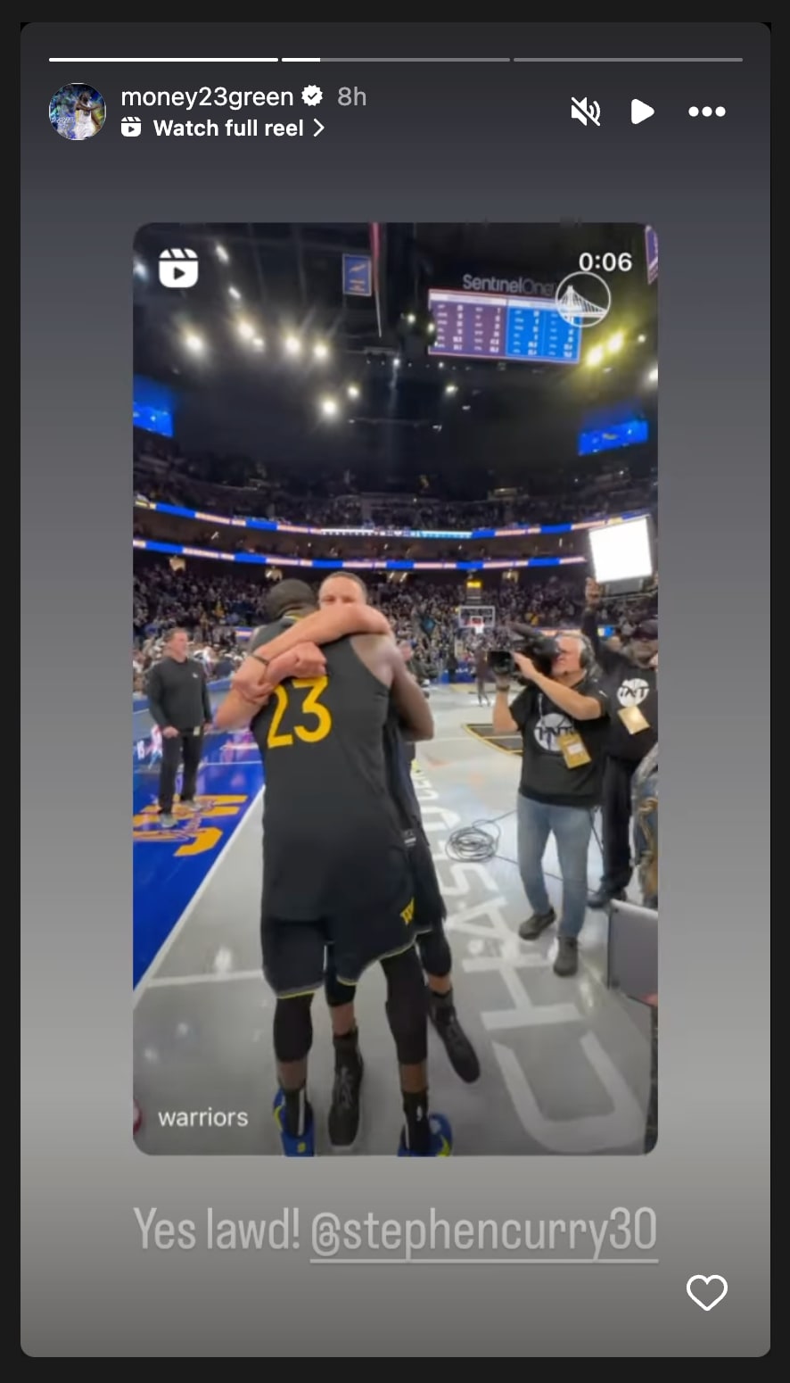 Draymond Green's IG Story 