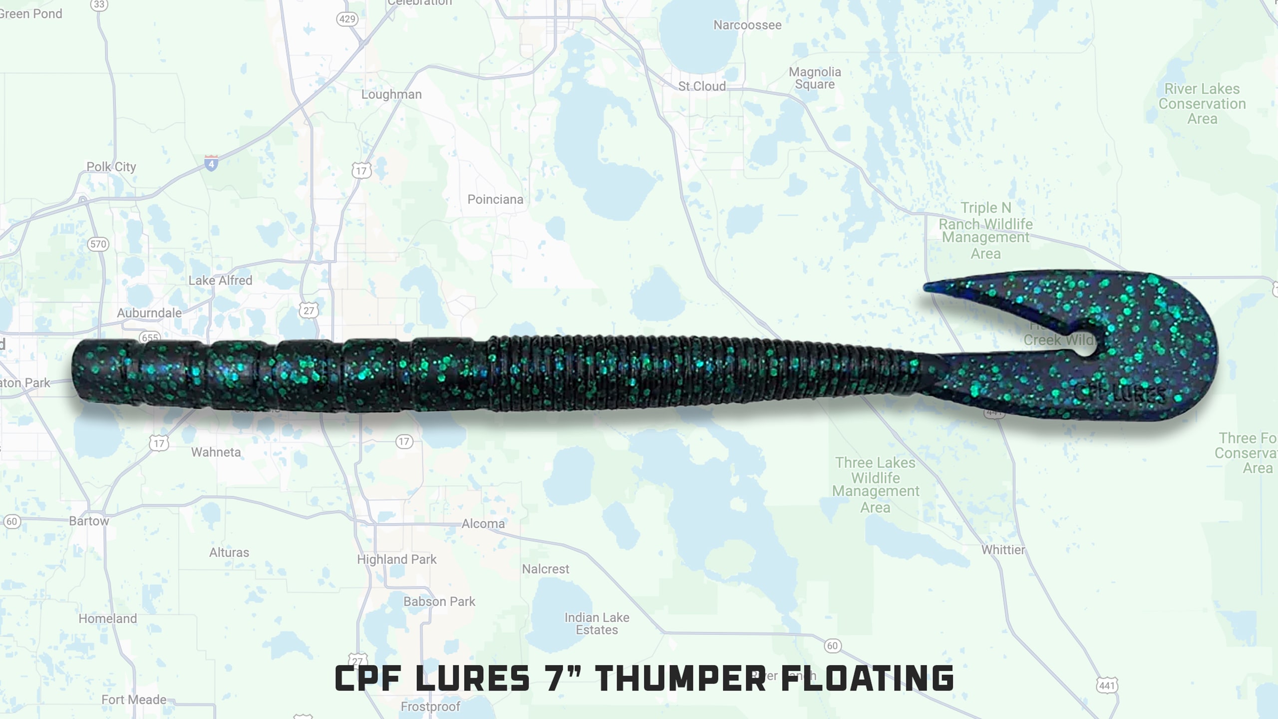 The CPF Lures 7" Thumper Floating Worm