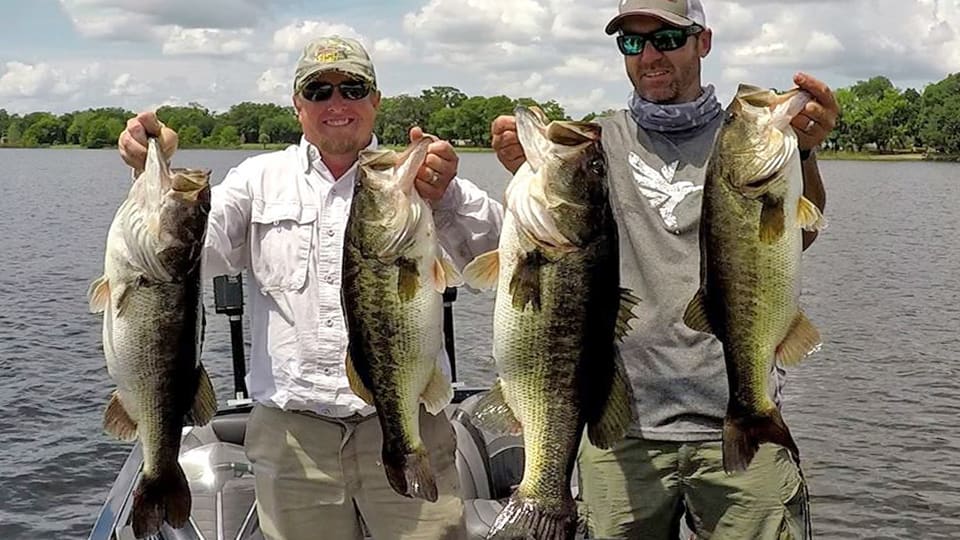 Florida bass fishing guides, like Chuck Pippin, know the best bass lures for the Kissimmee Chain. 