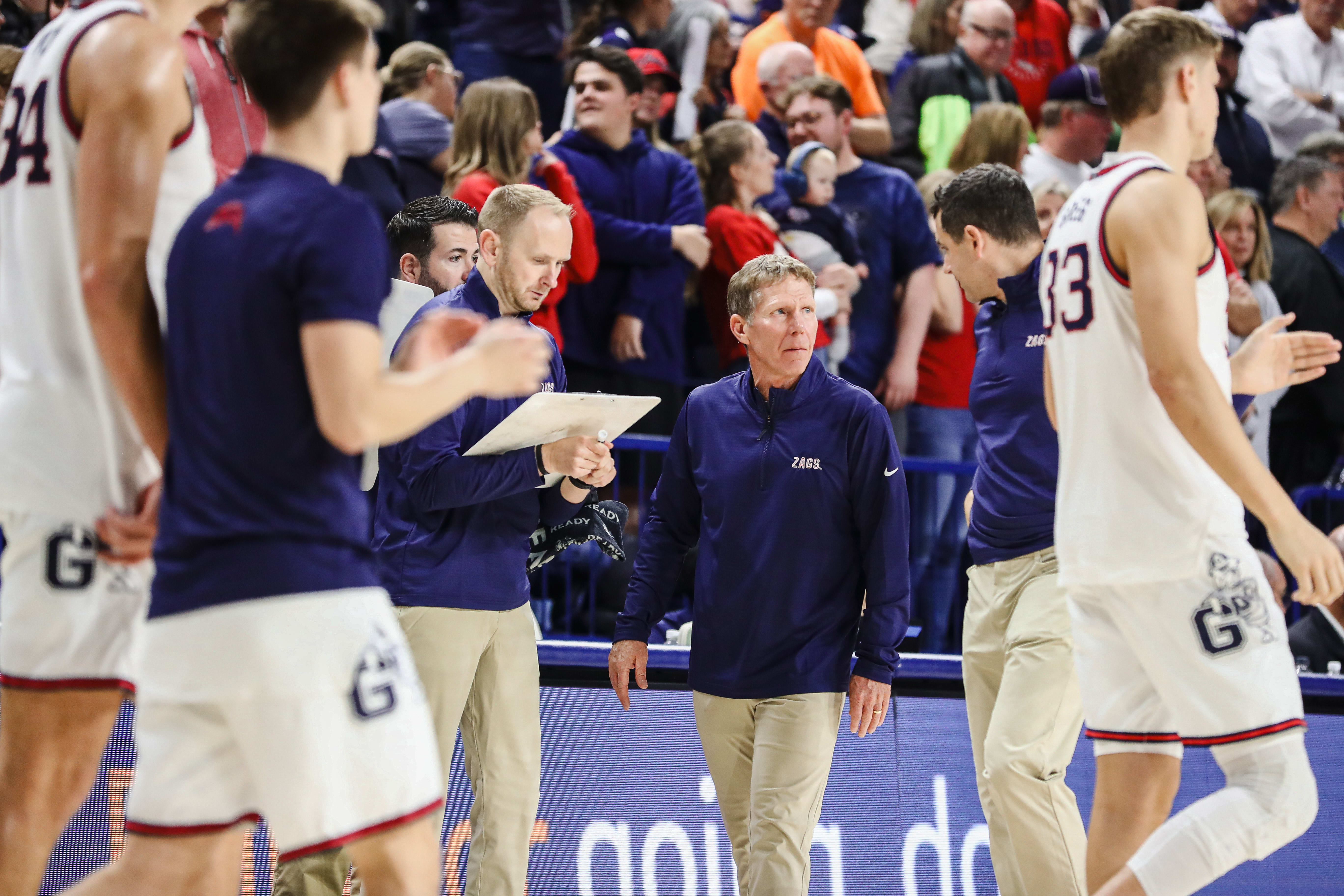 Gonzaga head coach Mark Few.