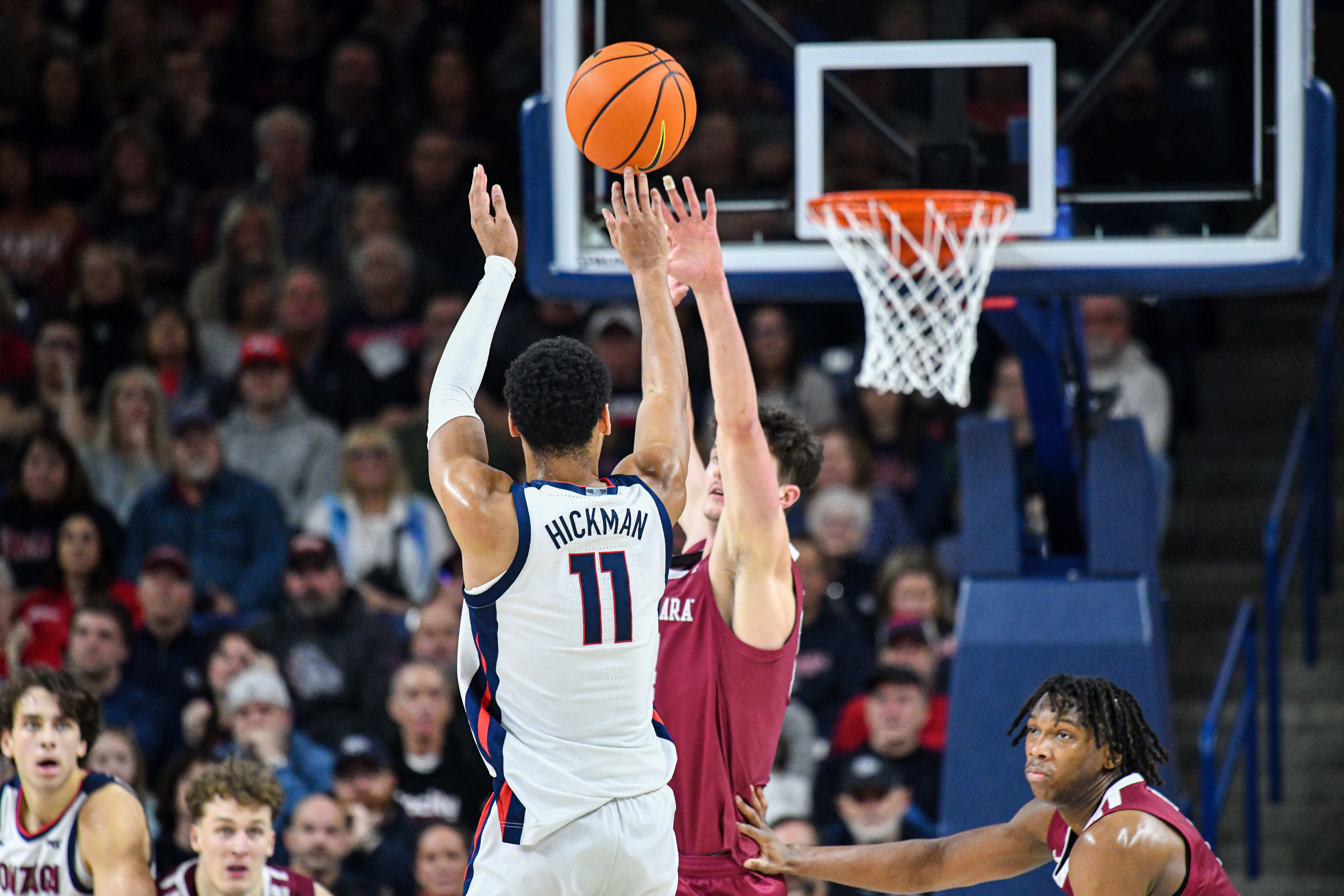 Gonzaga Bulldogs senior Nolan Hickman.