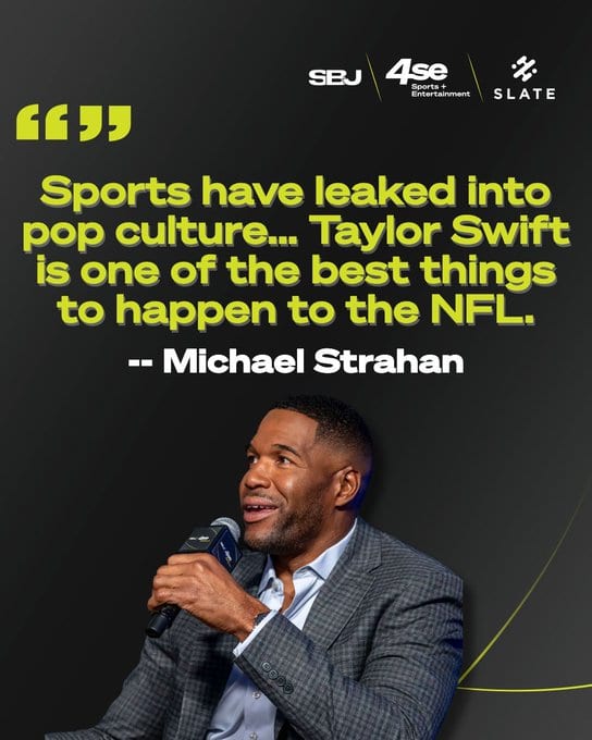 While at #4SE, Pro Football Hall of Famer @michaelstrahan said it best: sports have leaked into pop culture—and it’s a win While at #4SE, Pro Football Hall of Famer @michaelstrahan said it best: sports have leaked into pop culture—and it’s a win