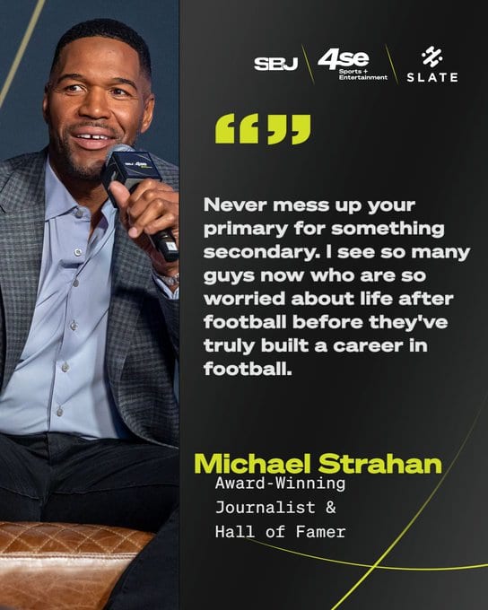 Michael Strahan about NFL players makes the game a priority