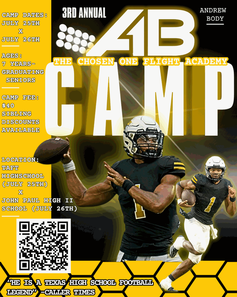 Andrew Body's 3rd Annual Youth Football Camp