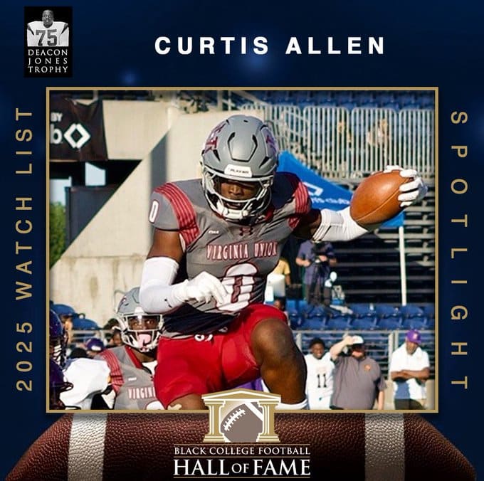 RB Curtis Allen, VA Union - Black College Football Hall of Fame Watch List
