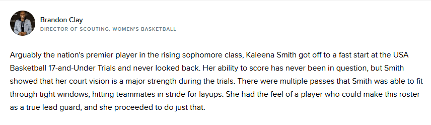 Kaleena Smith caption