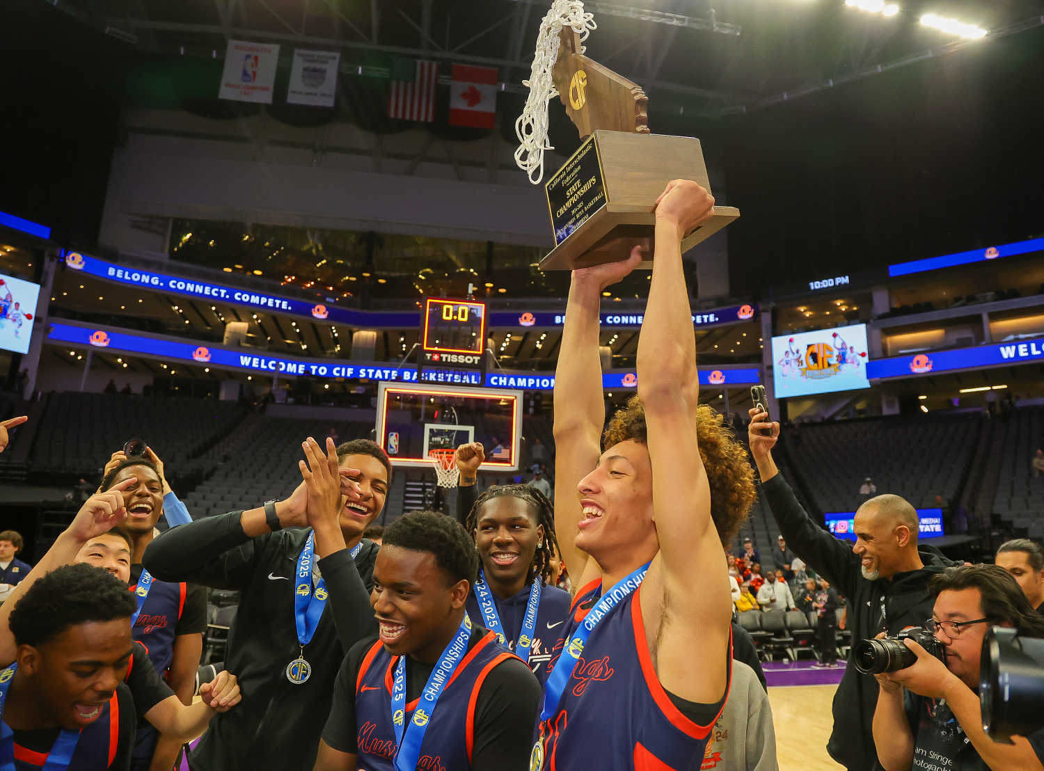 High school boys basketball California