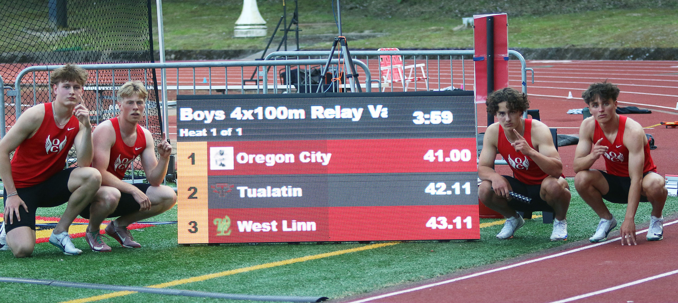 Oregon City Pioneers boys track and field
