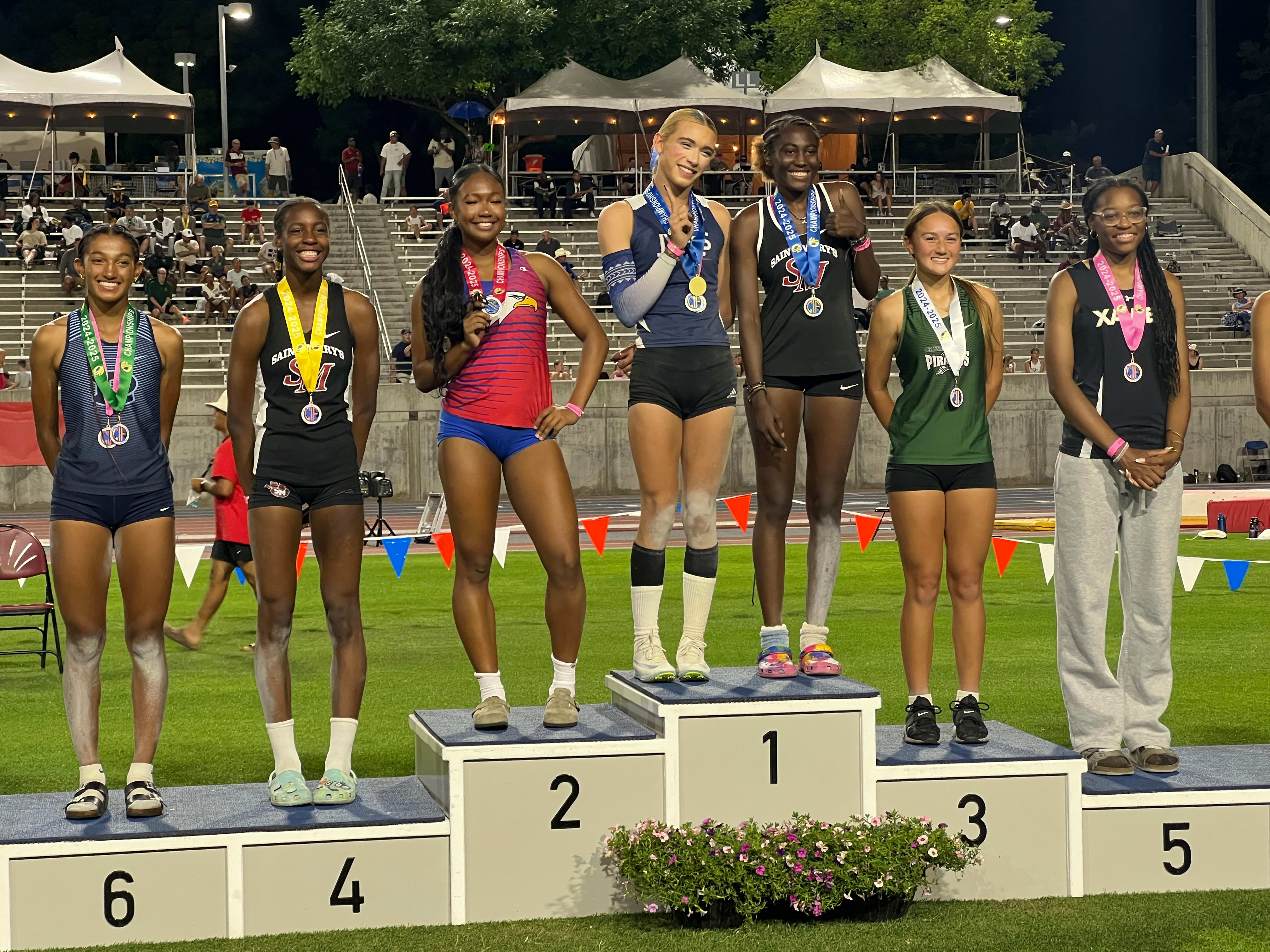 High school track and field, California