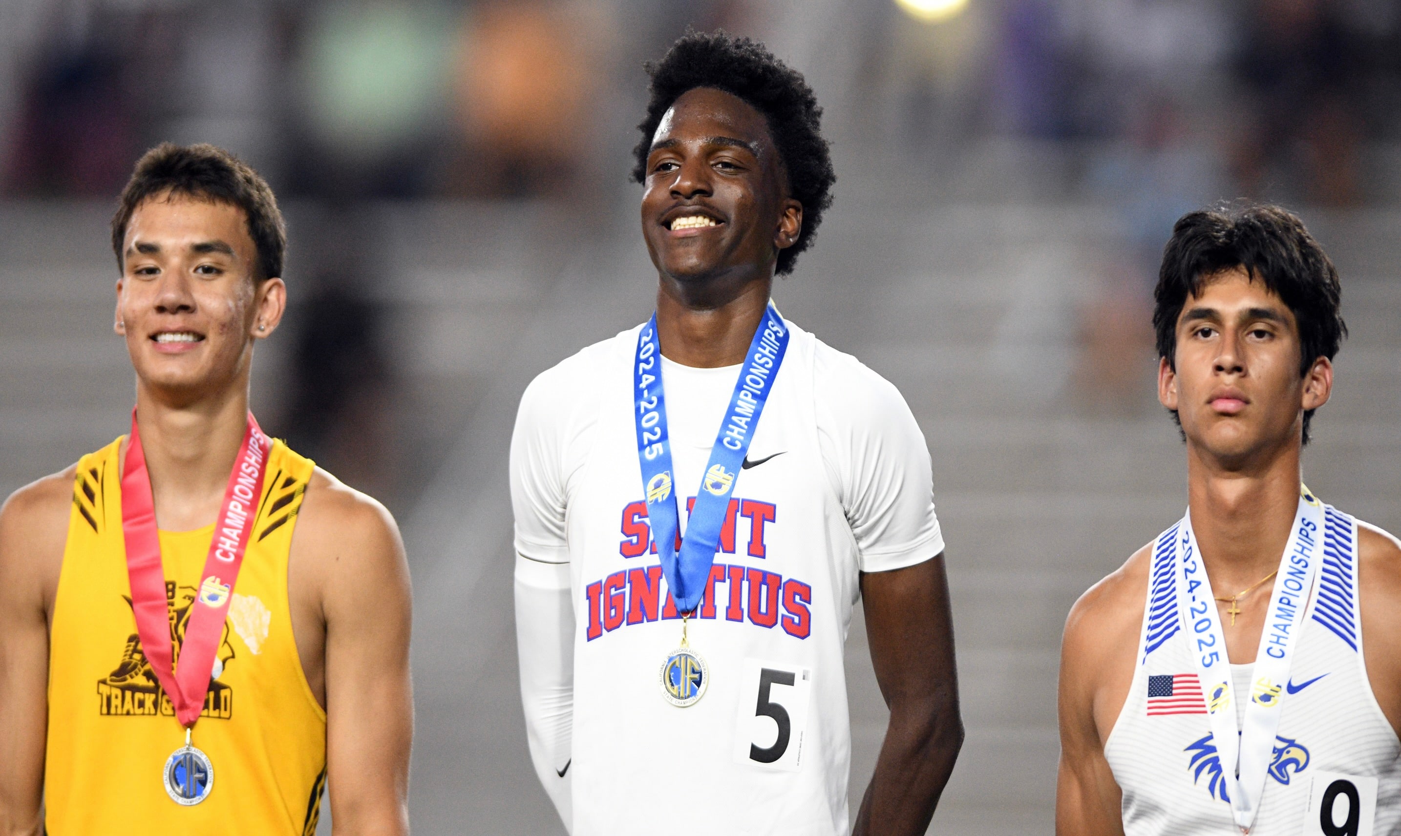 High school track and field, California