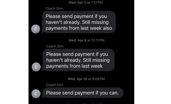 Messages from Donald Stephenson to LSN players