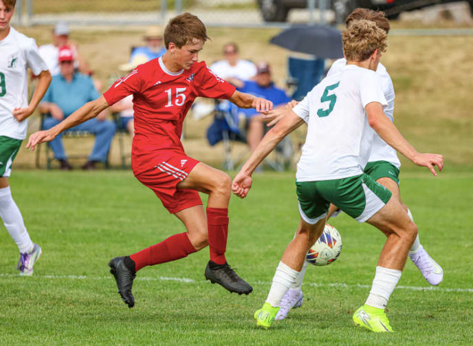 Covenant Christian vs. Danville in Indiana Varsity high school boys soccer showdown - Sep. 16, 2025 