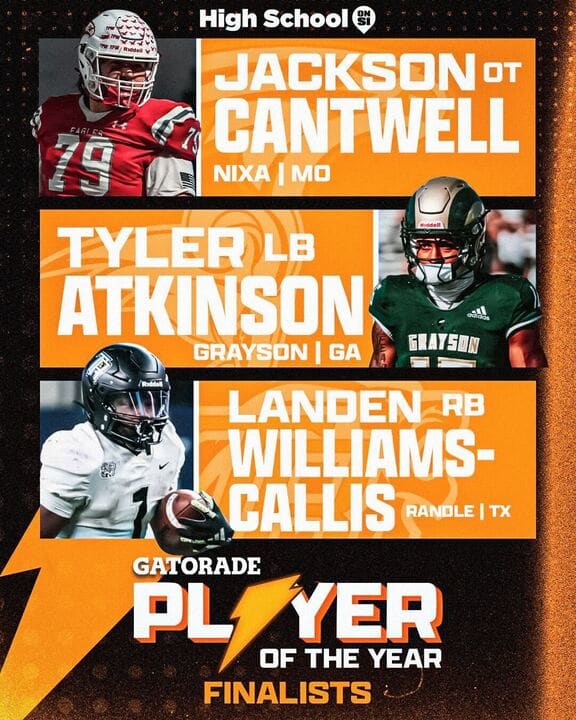 Gatorade National Player of the Year graphic