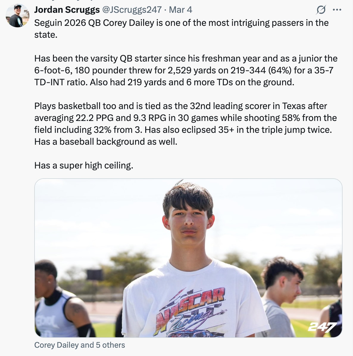 Pittsburgh Panthers quarterback recruit Corey Dailey