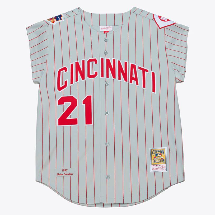 Deion Sanders' 1997 Cincinnati Reds Jersey Just Dropped