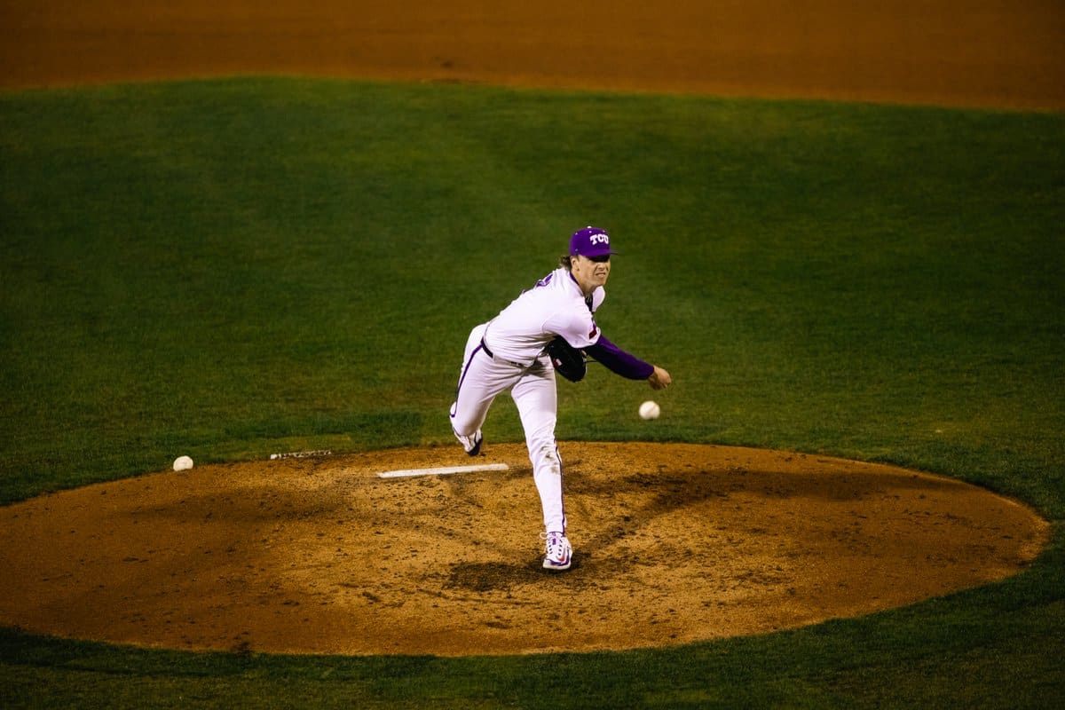 Caedmon Parker tosses five solid innings, allowing two runs on four hits en route to a series-opening win on Friday.