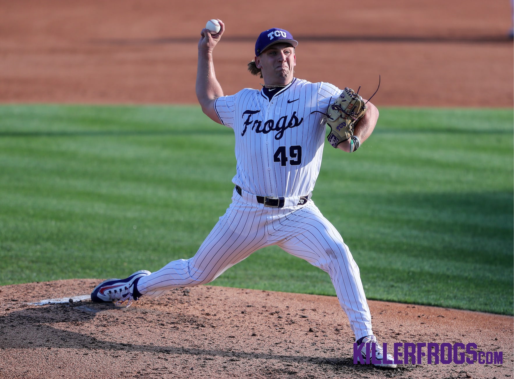 Tommy LaPour (49) tosses his longest outing of the season at 8 2/3 innings while striking out 11 batters.