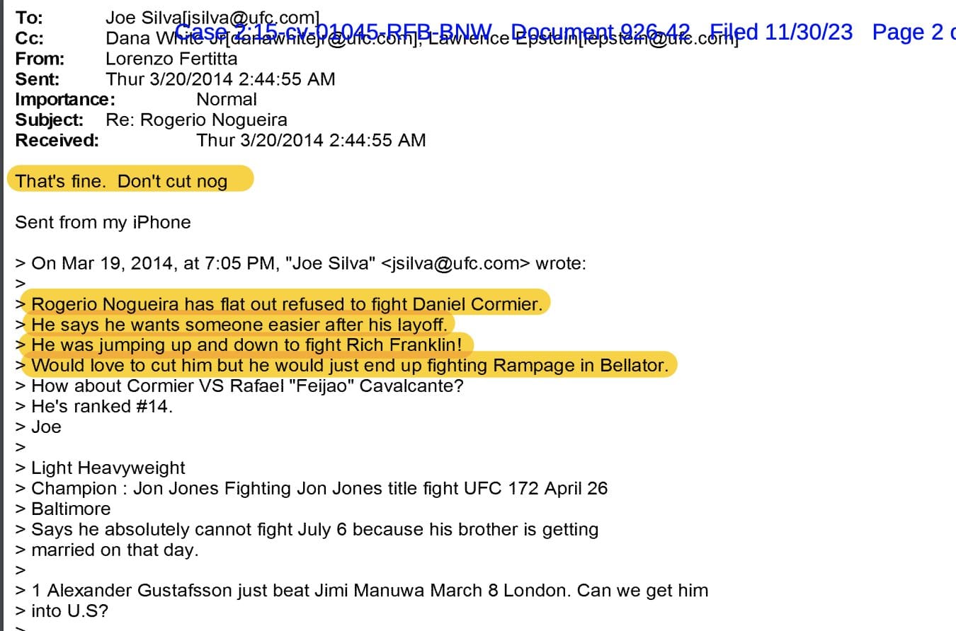 Joe Silva's email