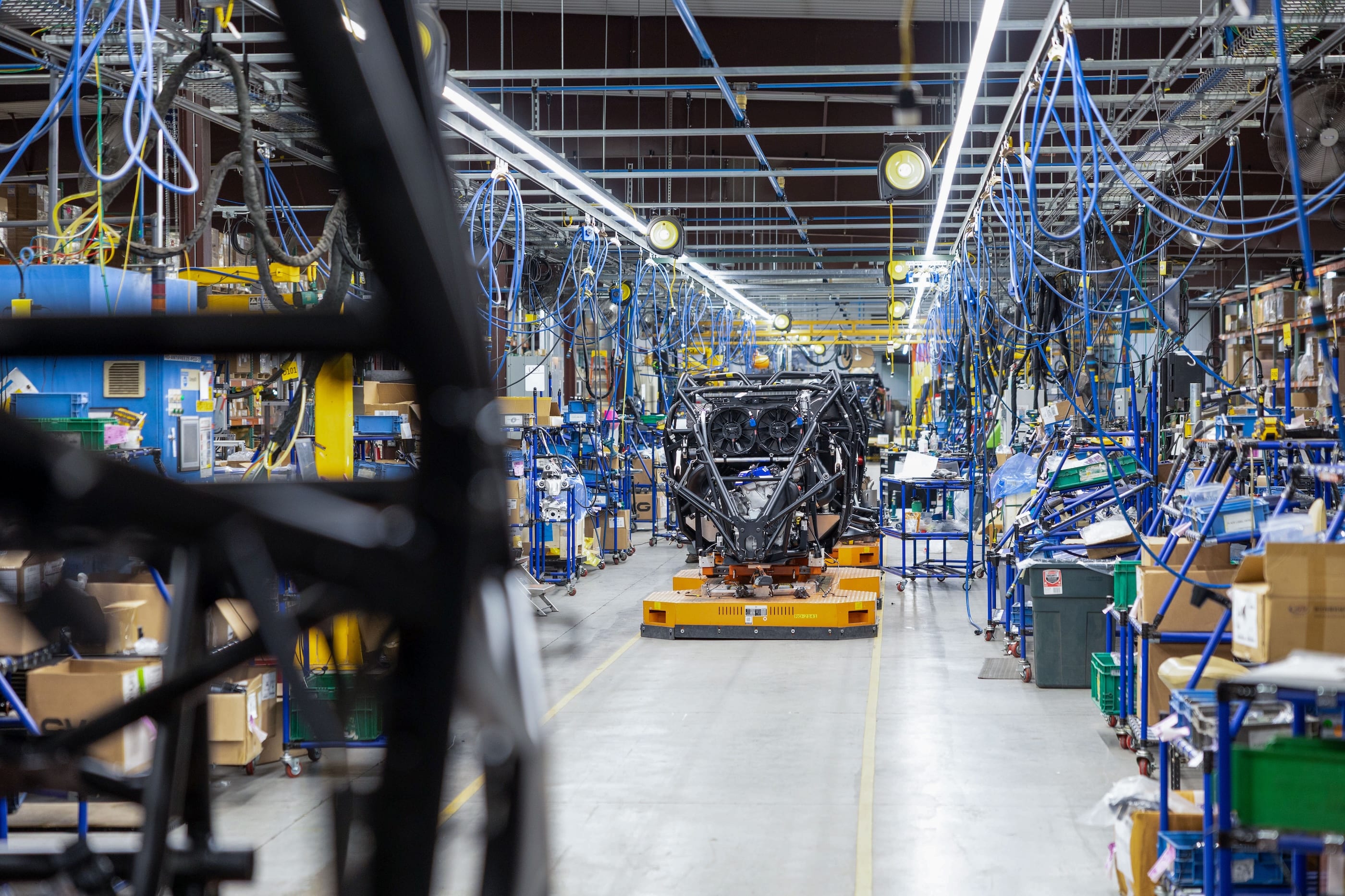 Polaris RZR Pro Factory on the assembly line in Roseau, Minnesota.