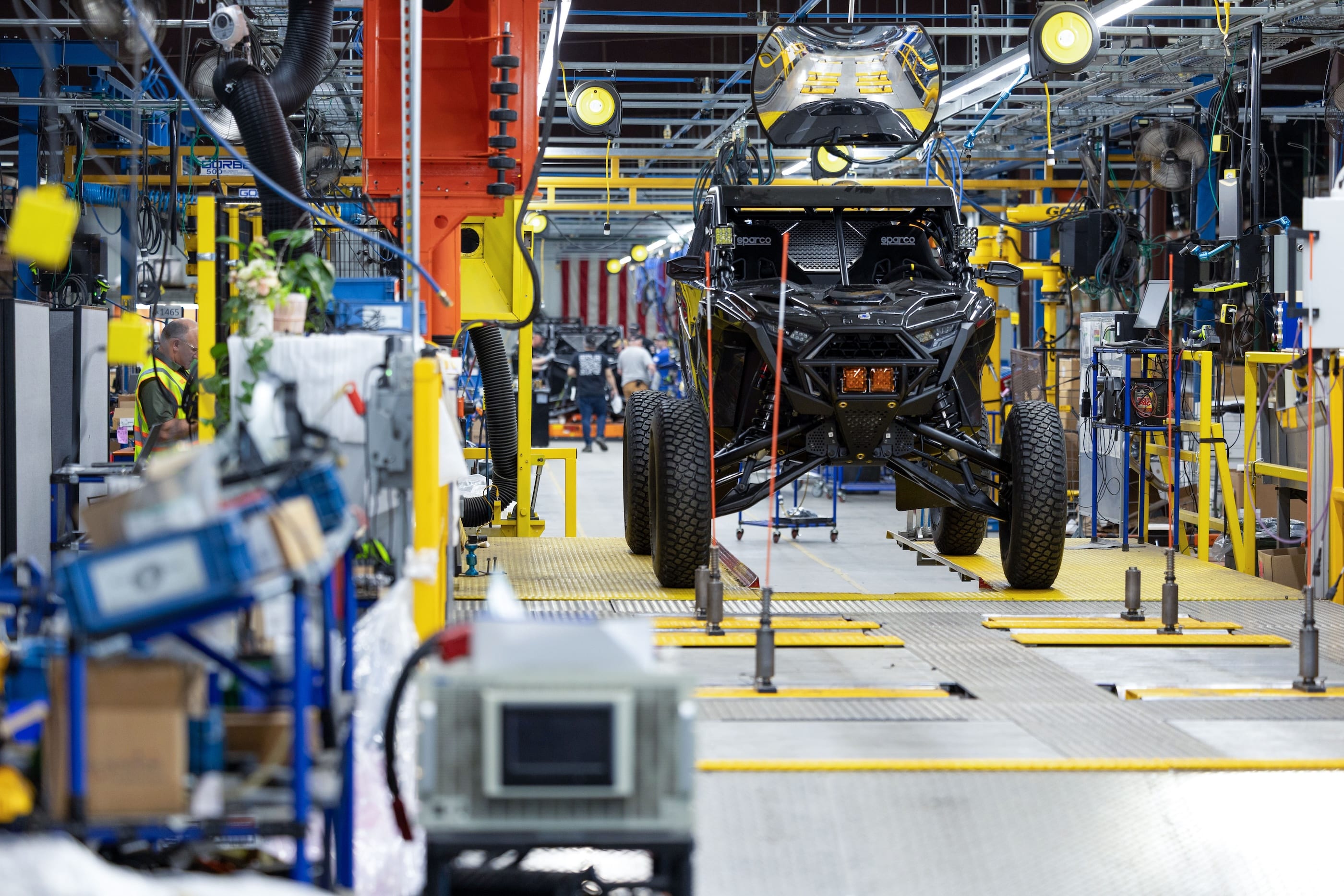 Polaris RZR Pro Factory on the assembly line in Roseau, Minnesota.