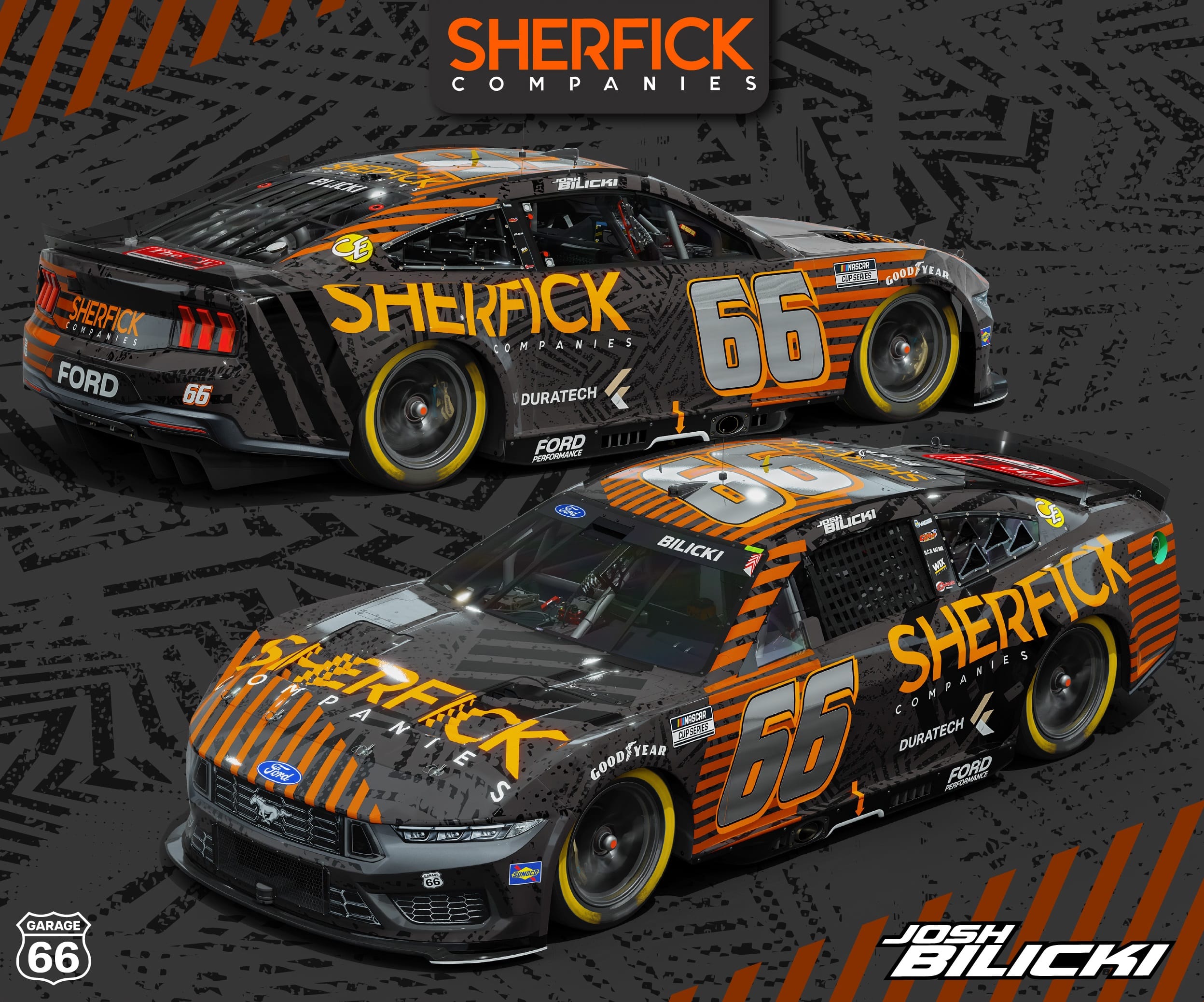 Josh Bilicki Sherfick Companies paint scheme 2025 Brickyard 400