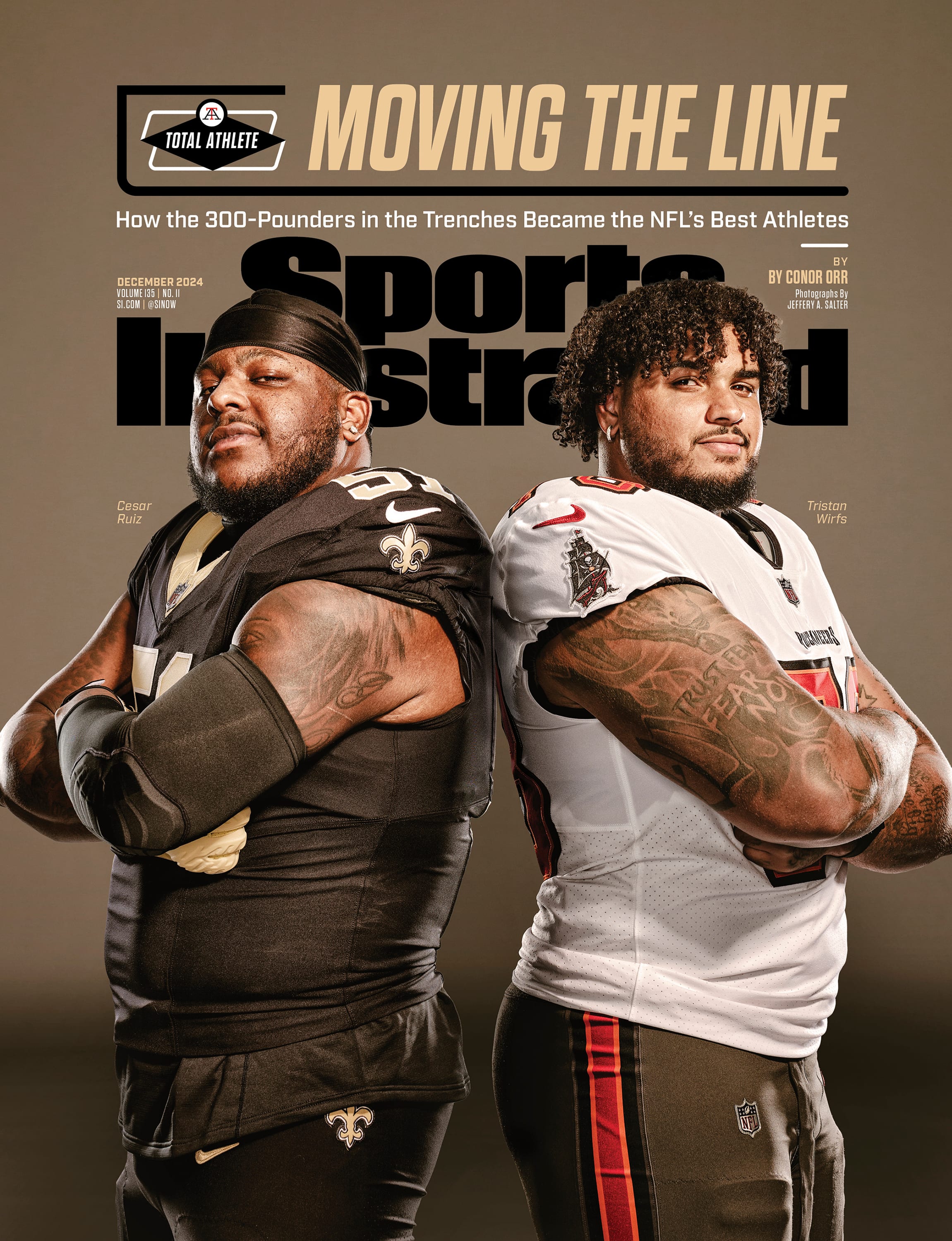 NFL offensive linemen SI cover