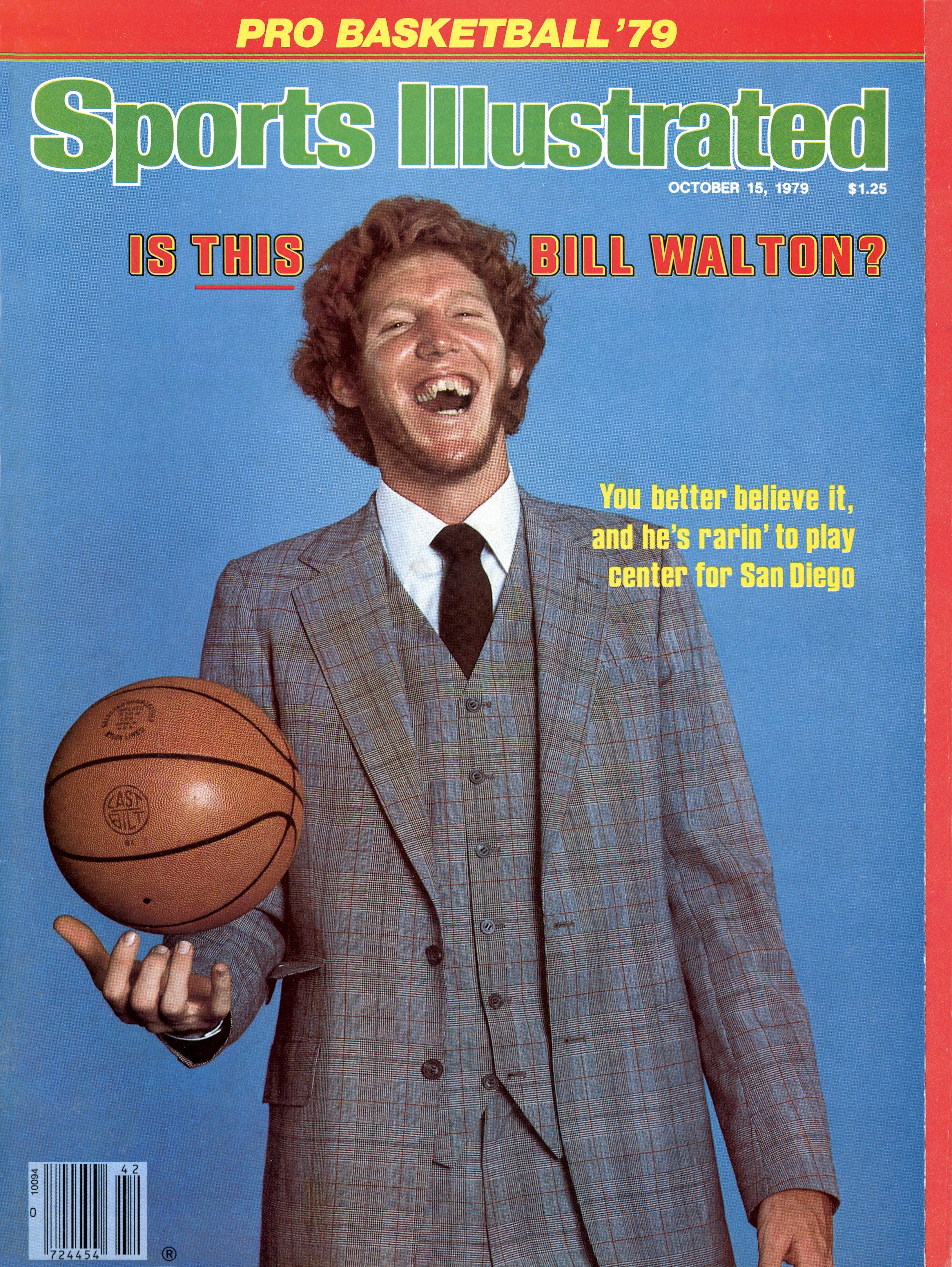 Bill Walton Basketball: San Diego Clippers Bill Walton Cover 10/15/79