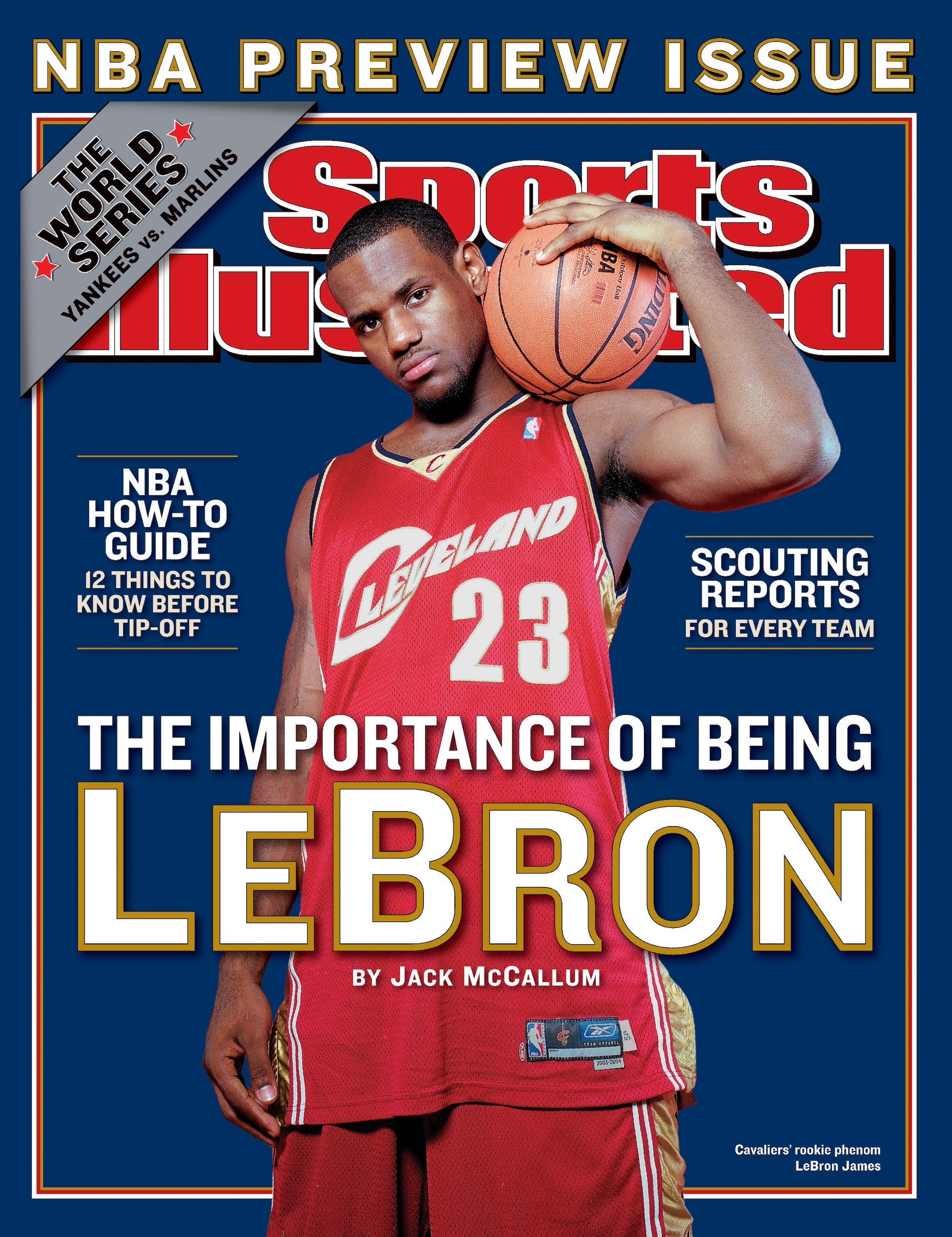 October 27, 2003 Sports Illustrated Cover  Cleveland Cavaliers LeBron James 