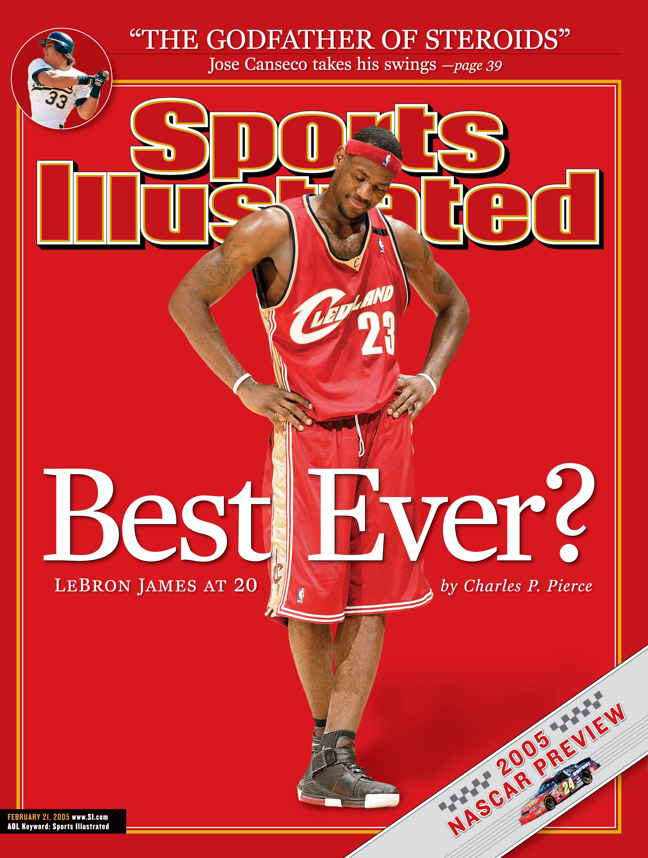 February 21, 2005 Sports Illustrated Cover Cleveland Cavaliers LeBron James 