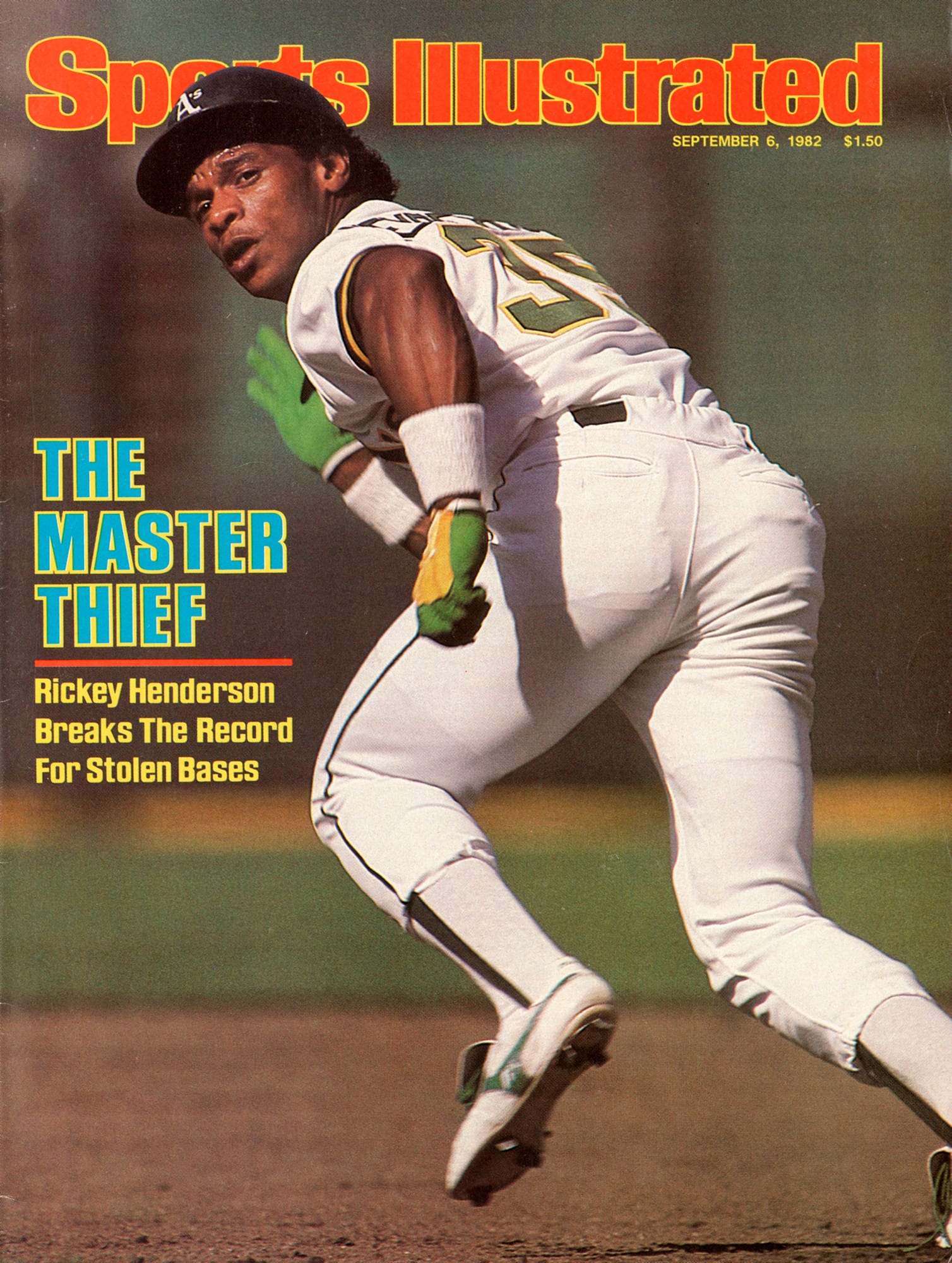 Rickey Henderson Sept. 6, 1982 Sports Illustrated cover