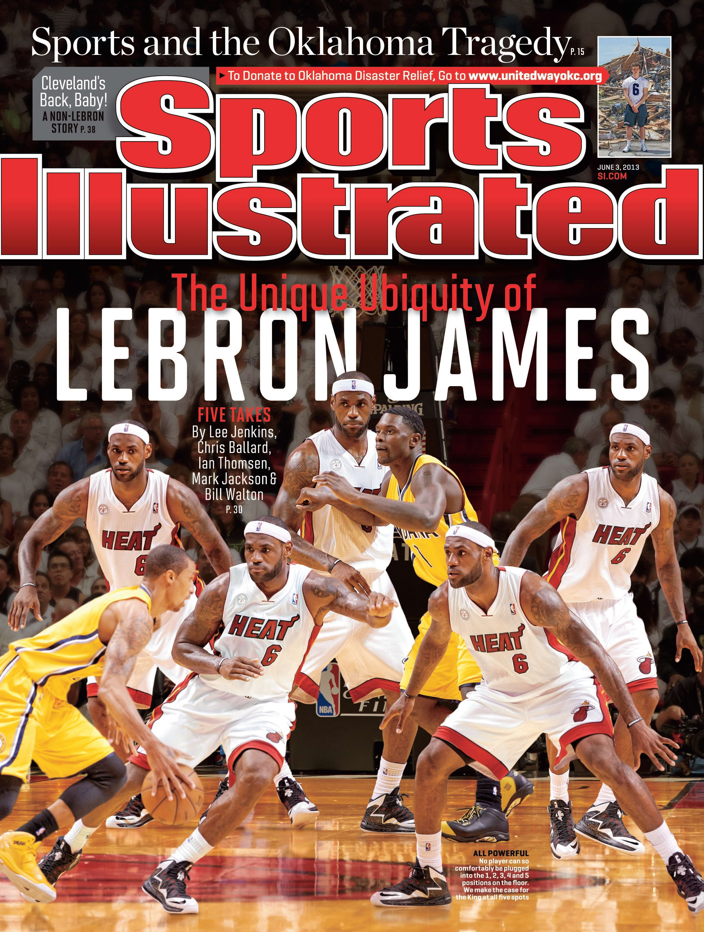 June 3, 2013 Sports Illustrated Cover:NBA Playoffs: Miami Heat LeBron James (6)