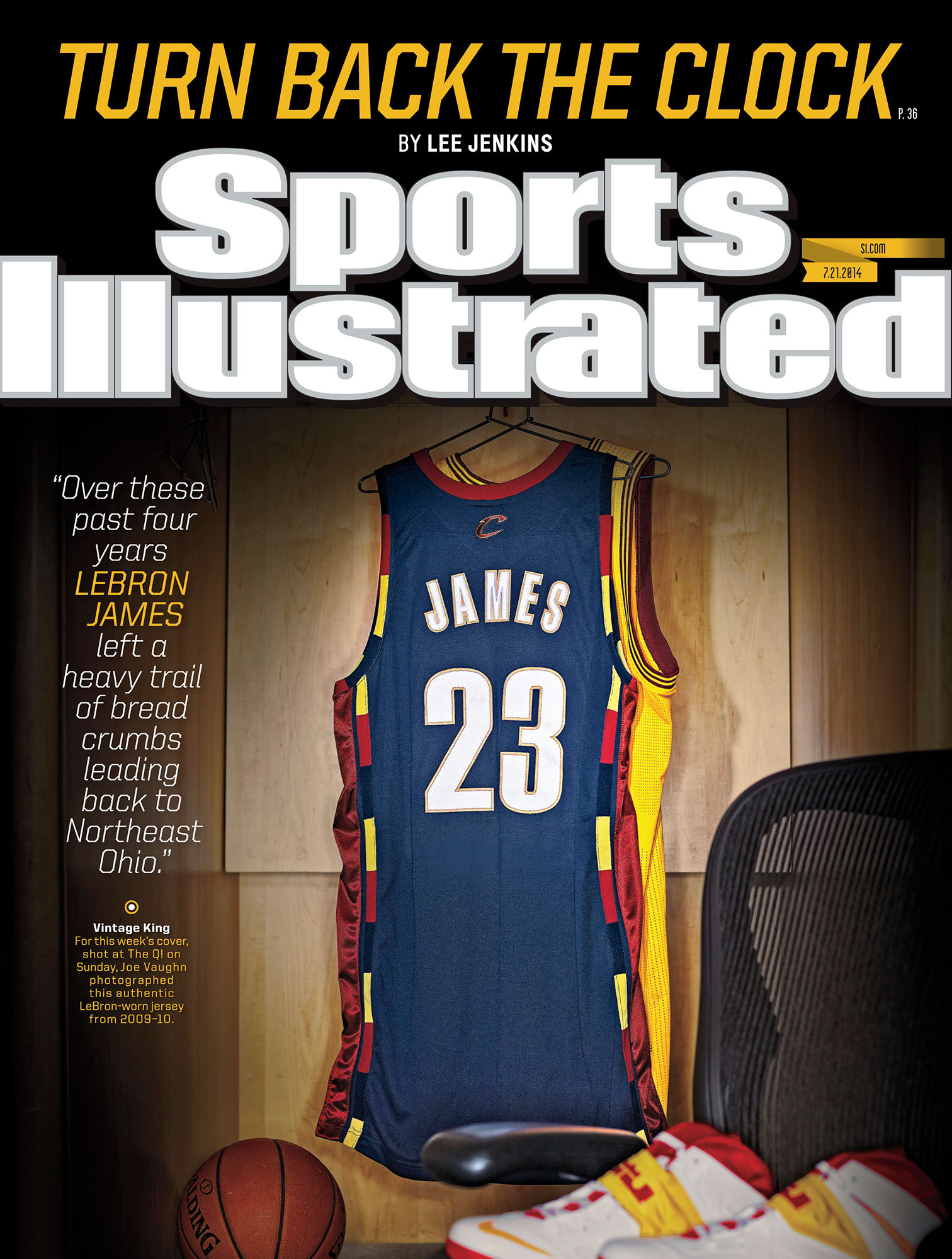 July 21, 2014 Sports Illustrated cover: LeBron James