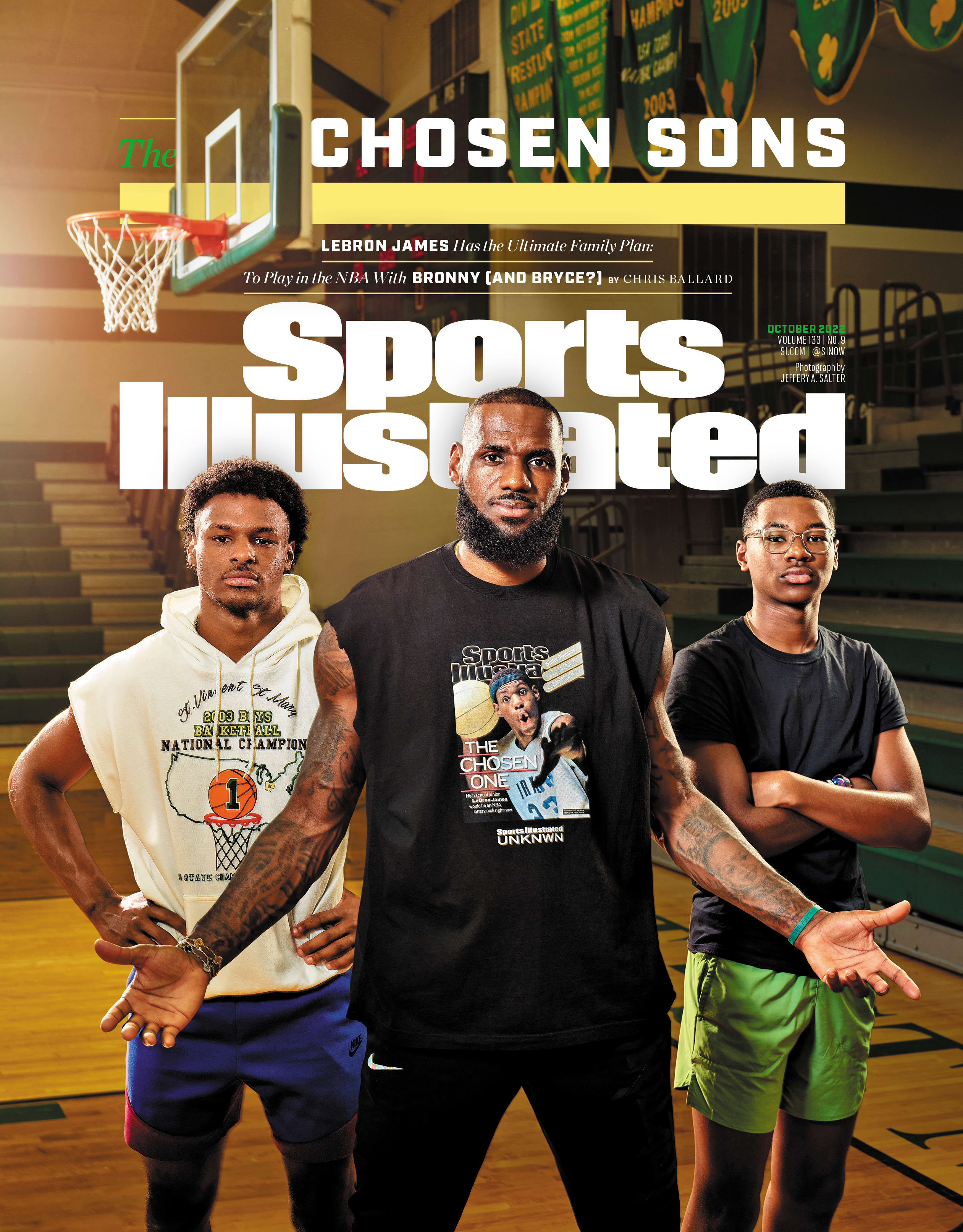 October 2022 Sports Illustrated Cover Los Angeles Lakers LeBron James 