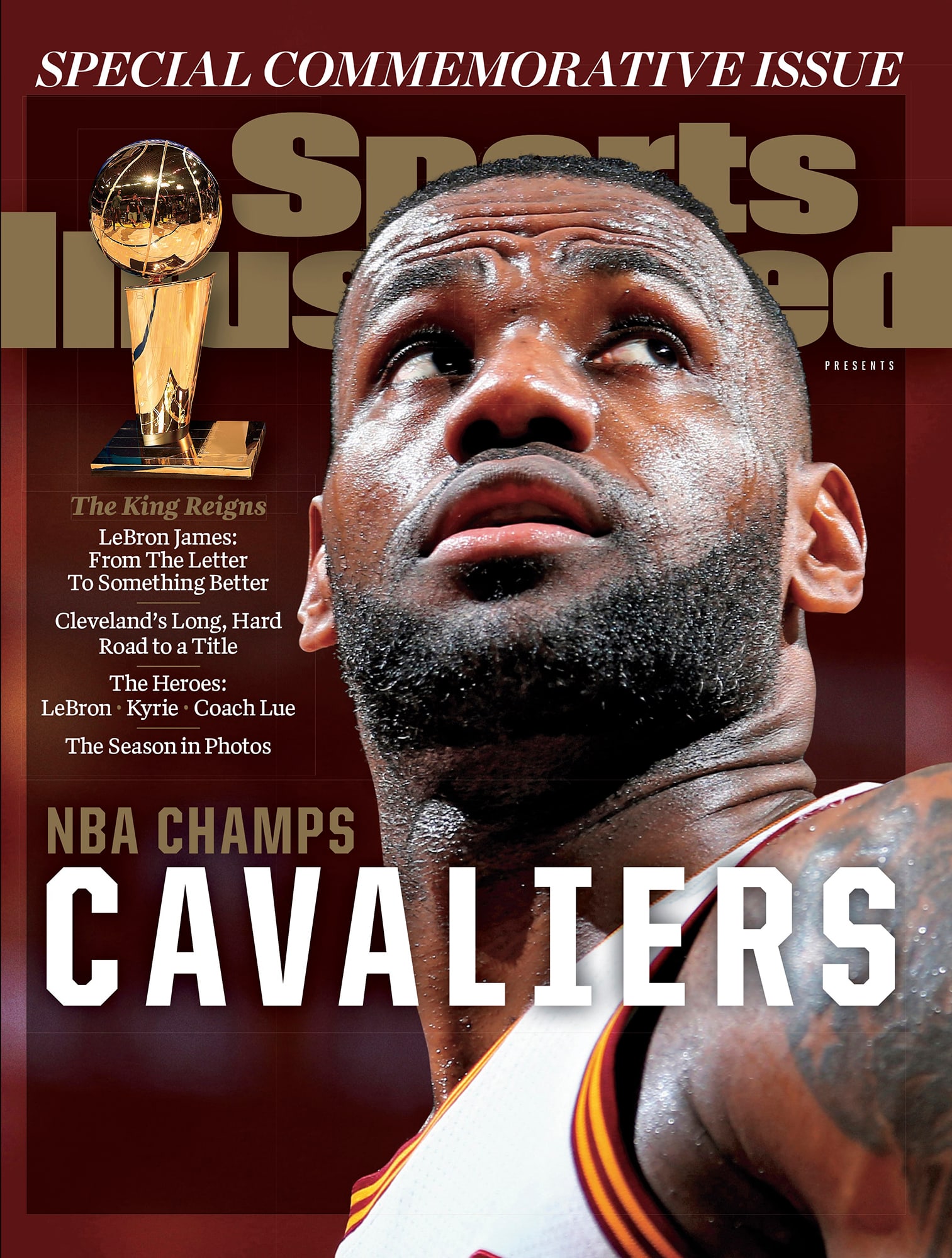 A commemorative Sports Illustrated issue celebrating the Cavaliers’ 2016 NBA title.