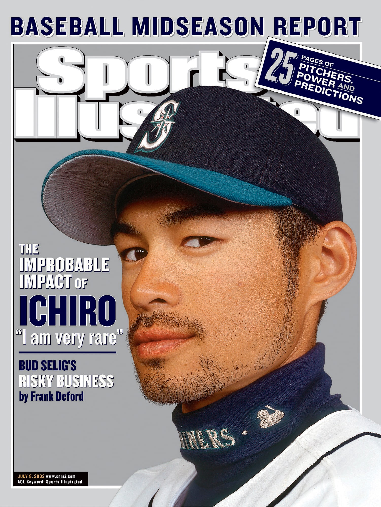 Ichiro Suzuki on the cover of the July 6, 2002 edition of Sports Illustrated