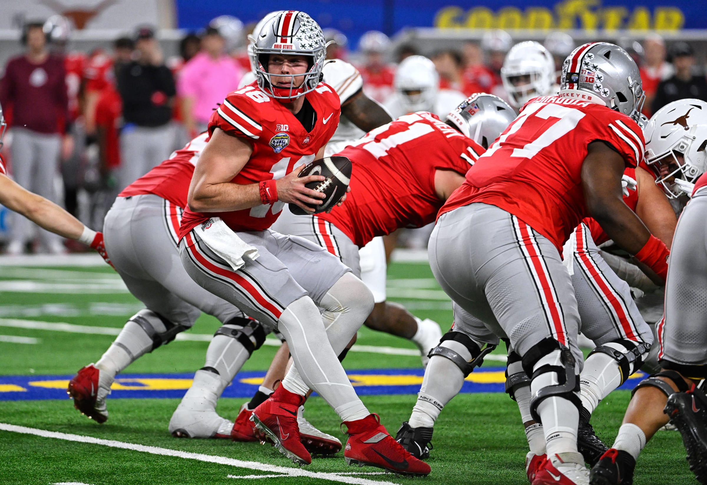 Ohio State Buckeyes quarterback Will Howard in the Cotton Bowl.