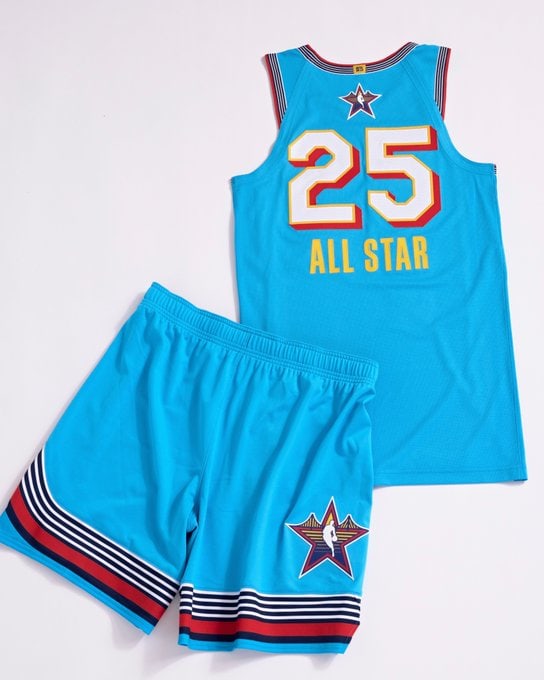 The NBA's 2025 blue All-Star uniform back.