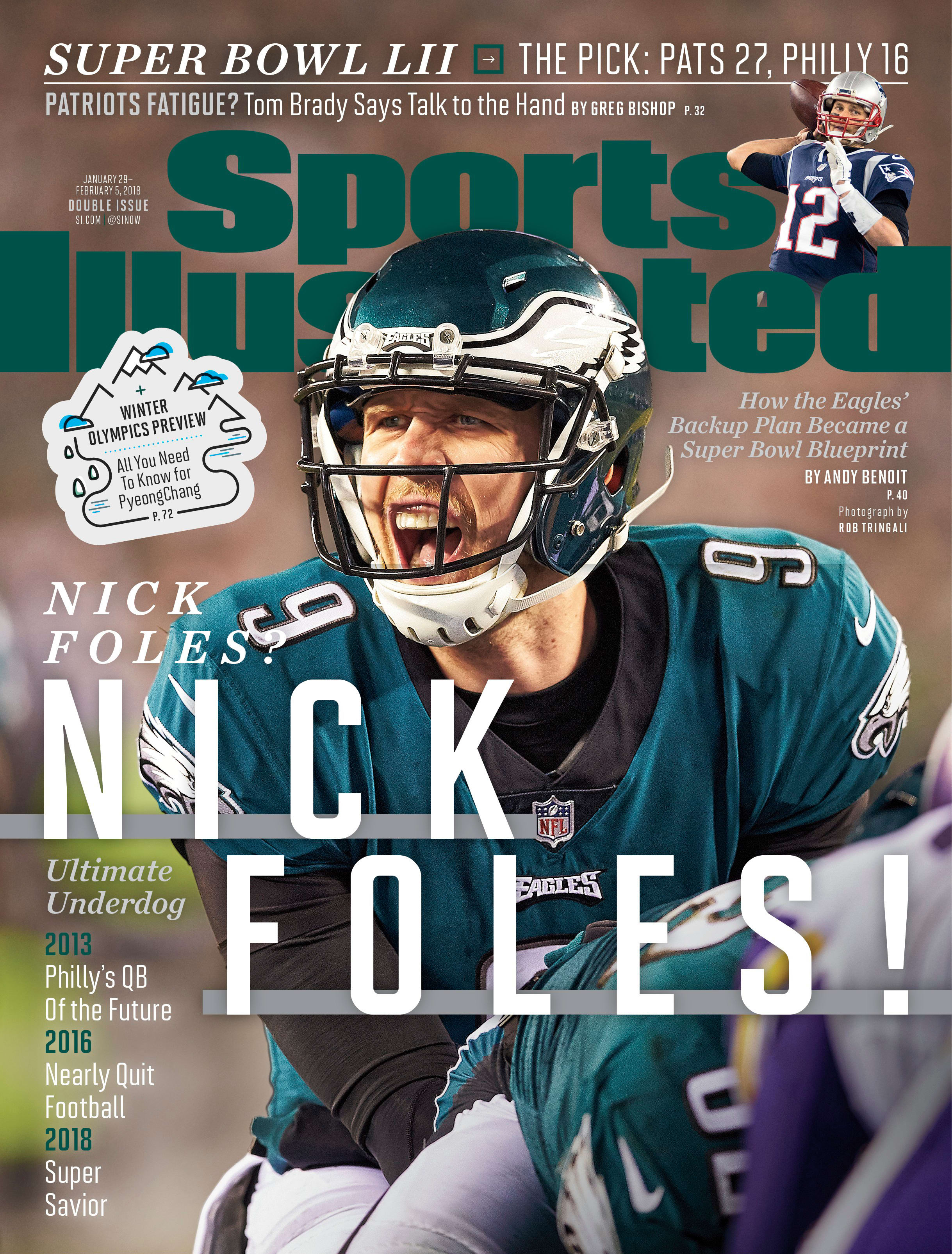 Closeup of Philadelphia Eagles QB Nick Foles (9) 