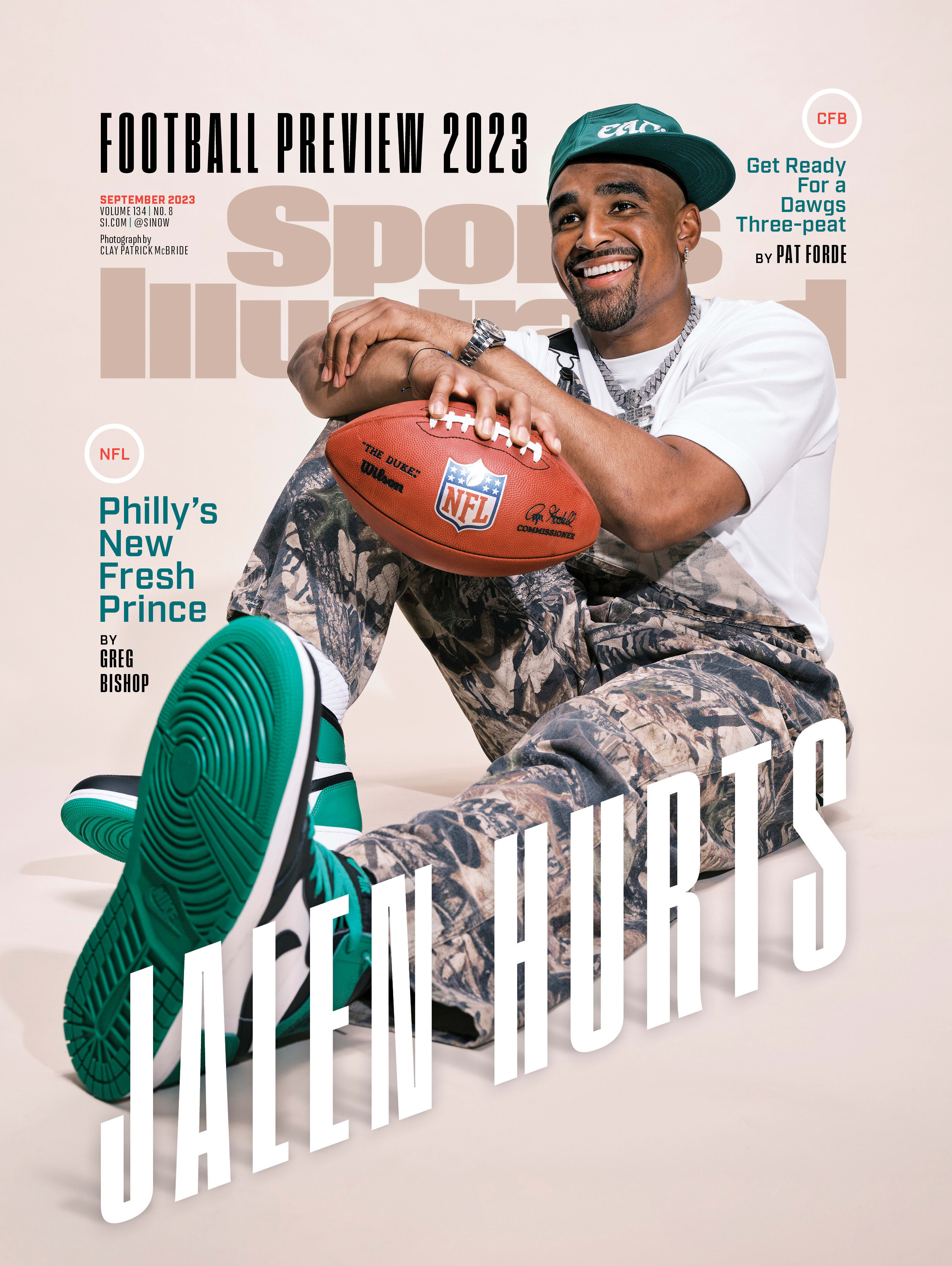 Casual portrait of Philadelphia Eagles quarterback Jalen Hurts