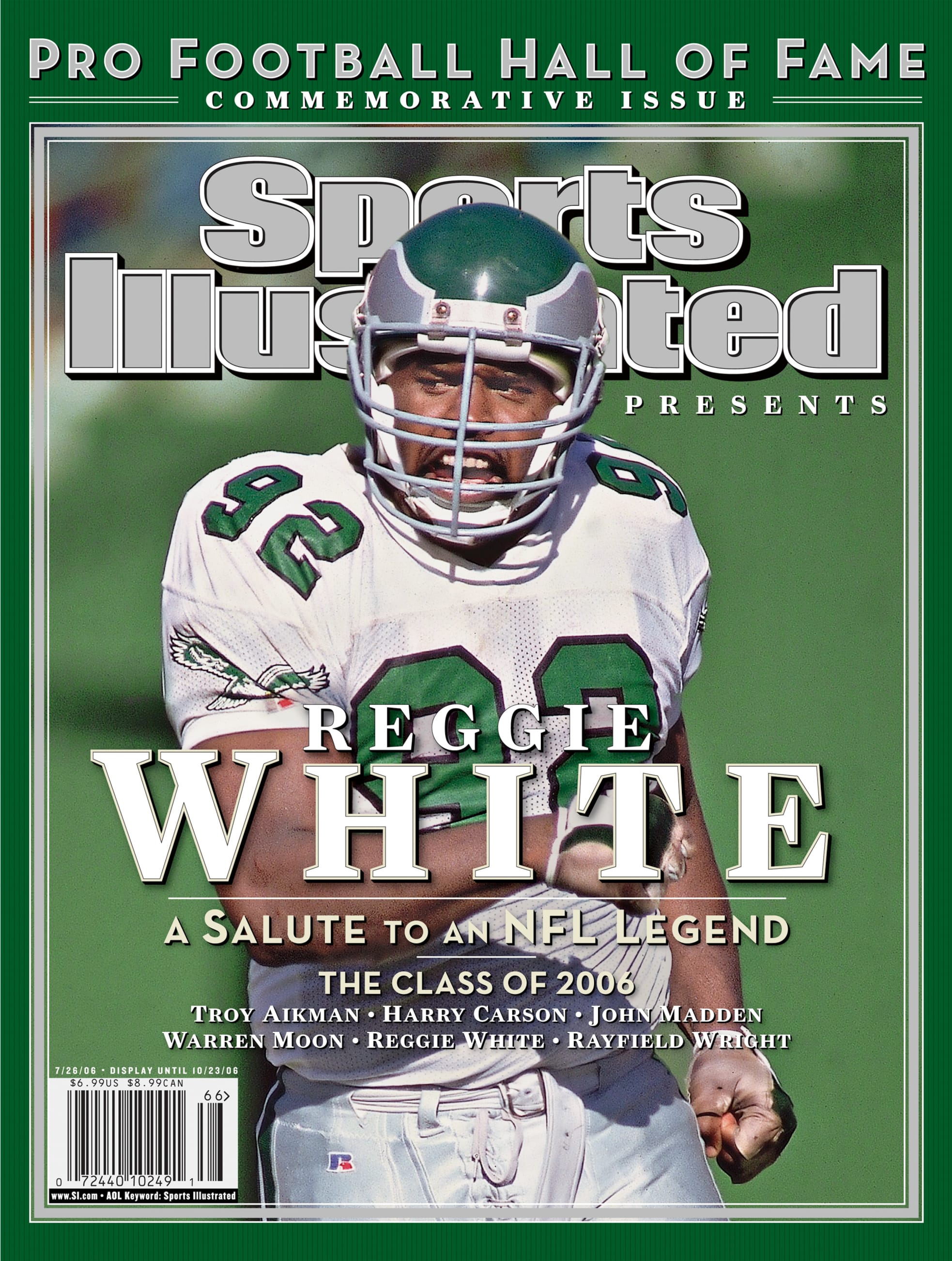 Philadelphia Eagles Reggie White (92) 