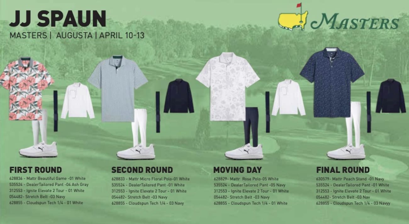 JJ Spaun/Puma apparel scripting