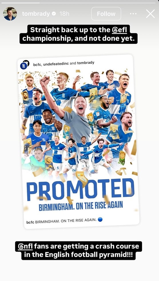 Tom Brady, Birmingham City