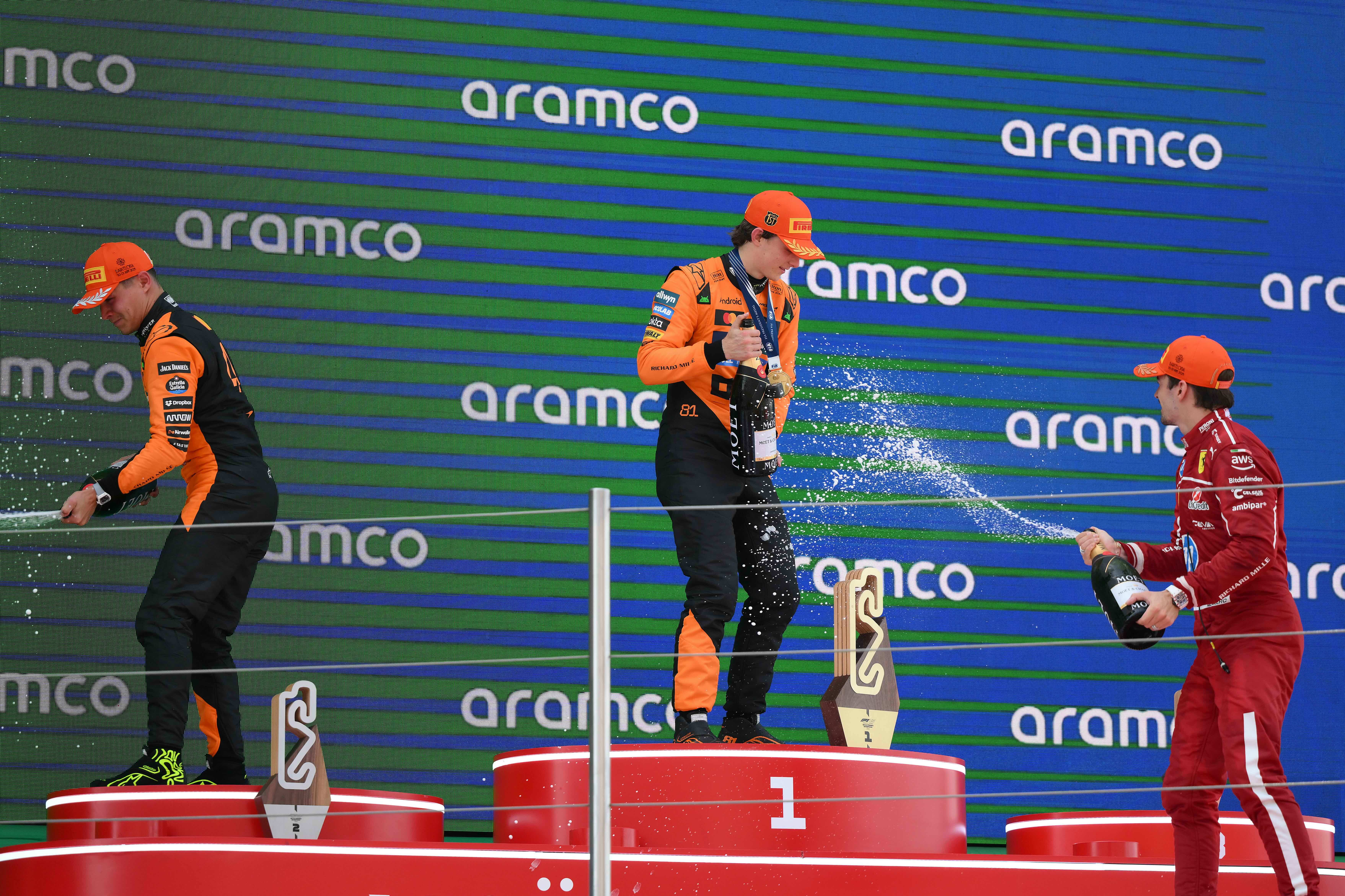The F1 Spanish GP podium