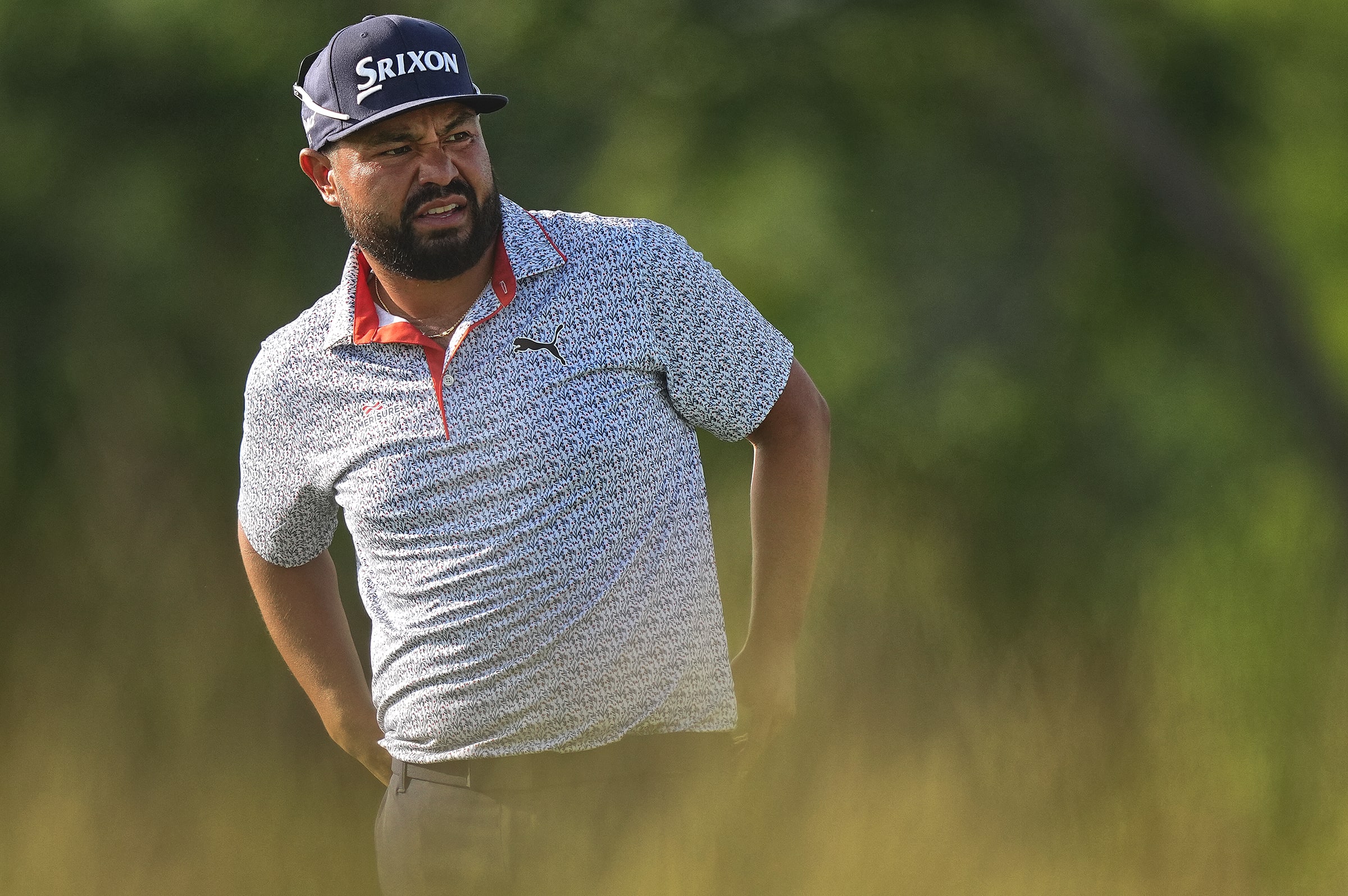 J.J. Spaun looks on during the U.S. Open.