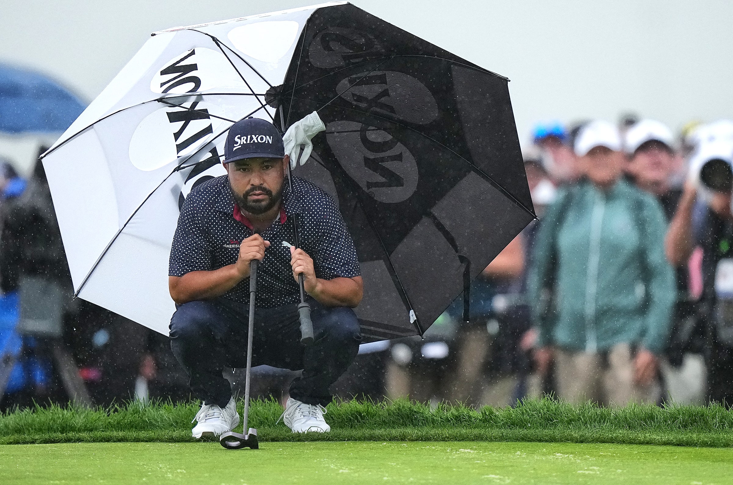 J.J. Spaun looks on during the U.S. Open.