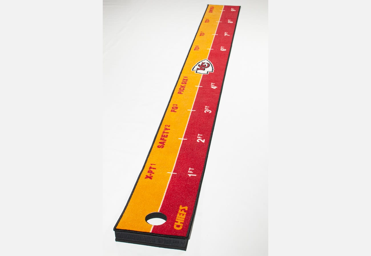 Kansas City Chiefs putting mat.