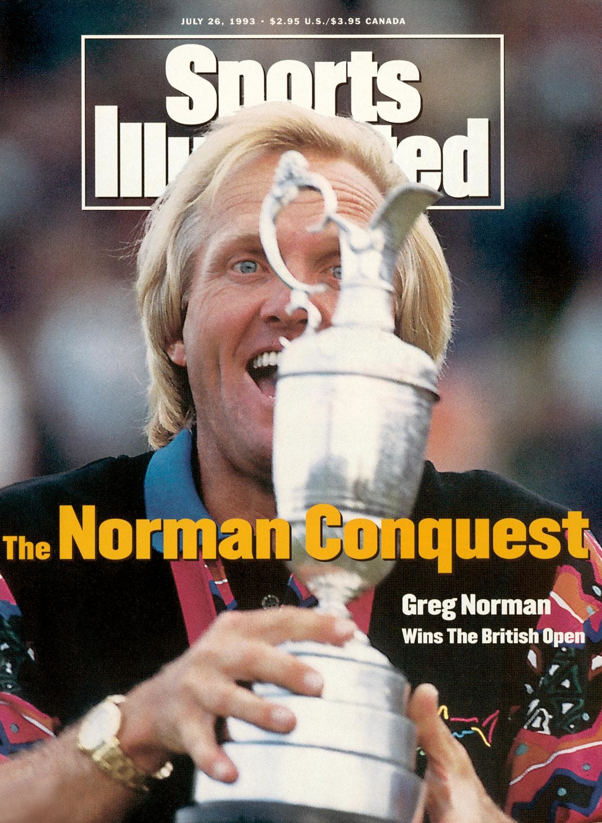 Sports Illustrated 1993 cover, Greg Norman wins British Open