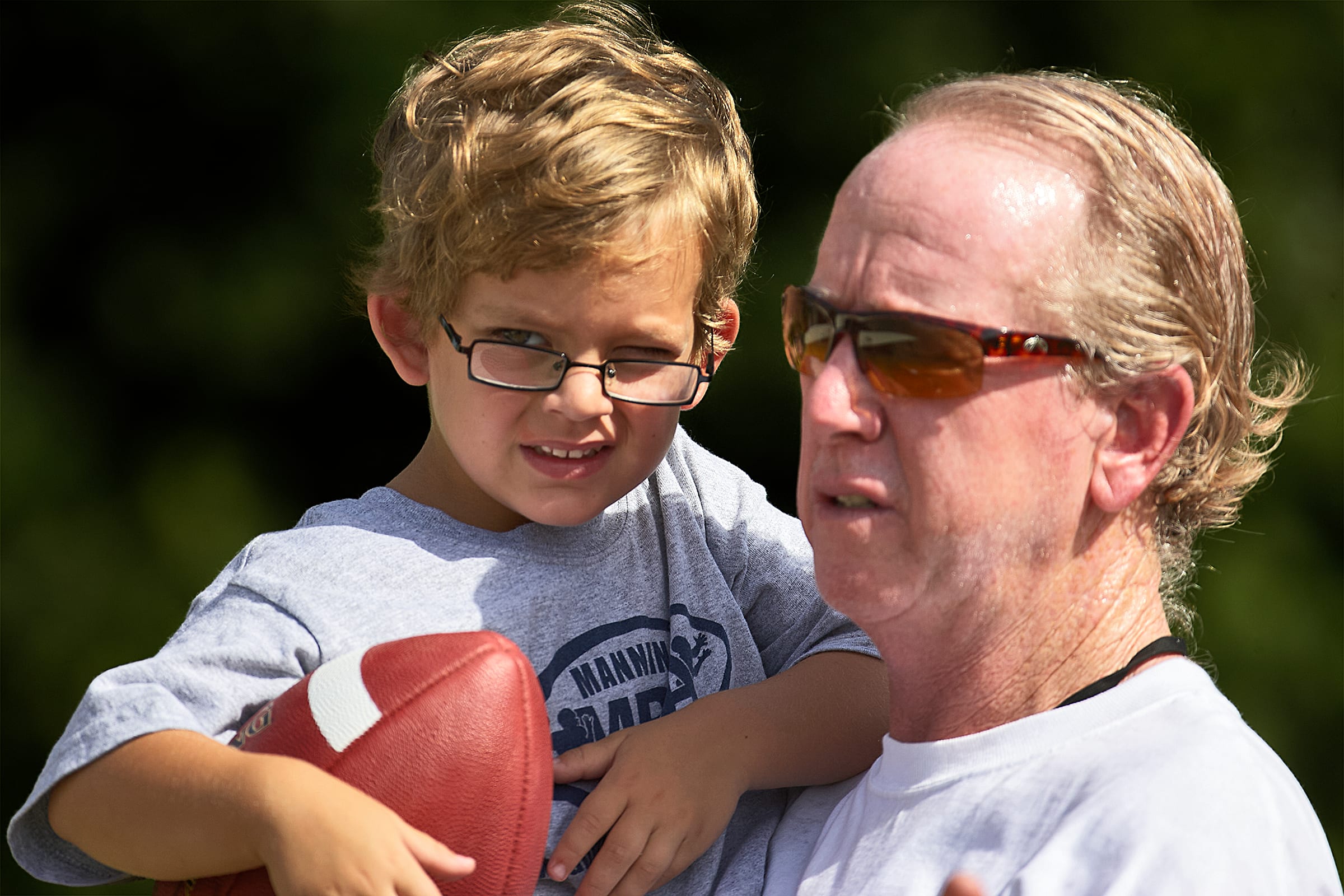 Arch with his grandfather, Archie, in 2008.