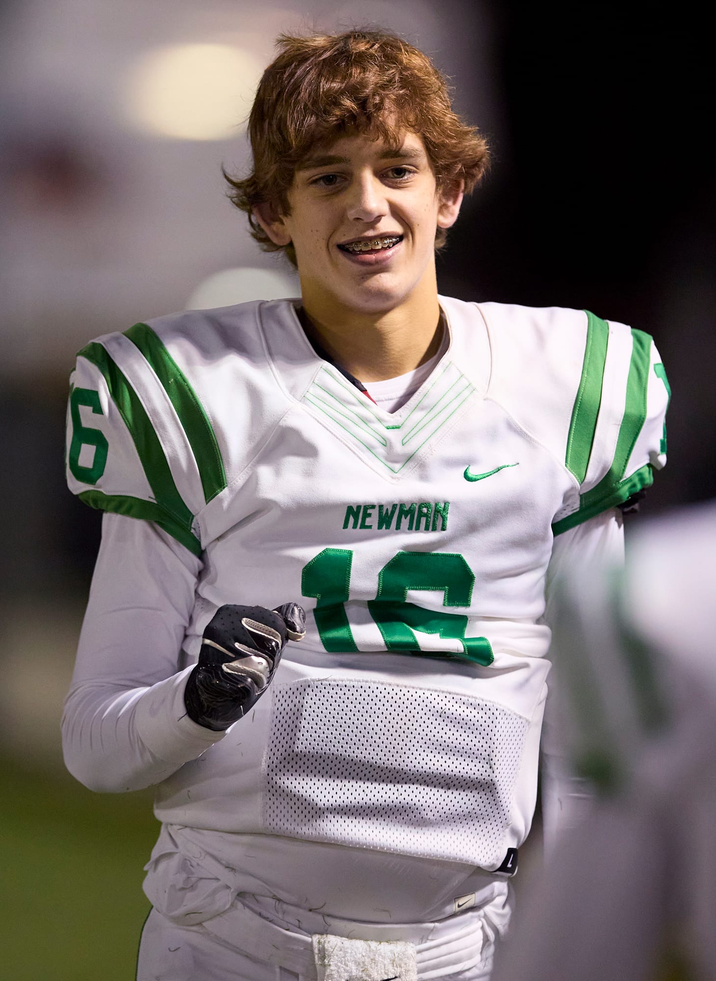 Arch Manning in his high school football uniform.