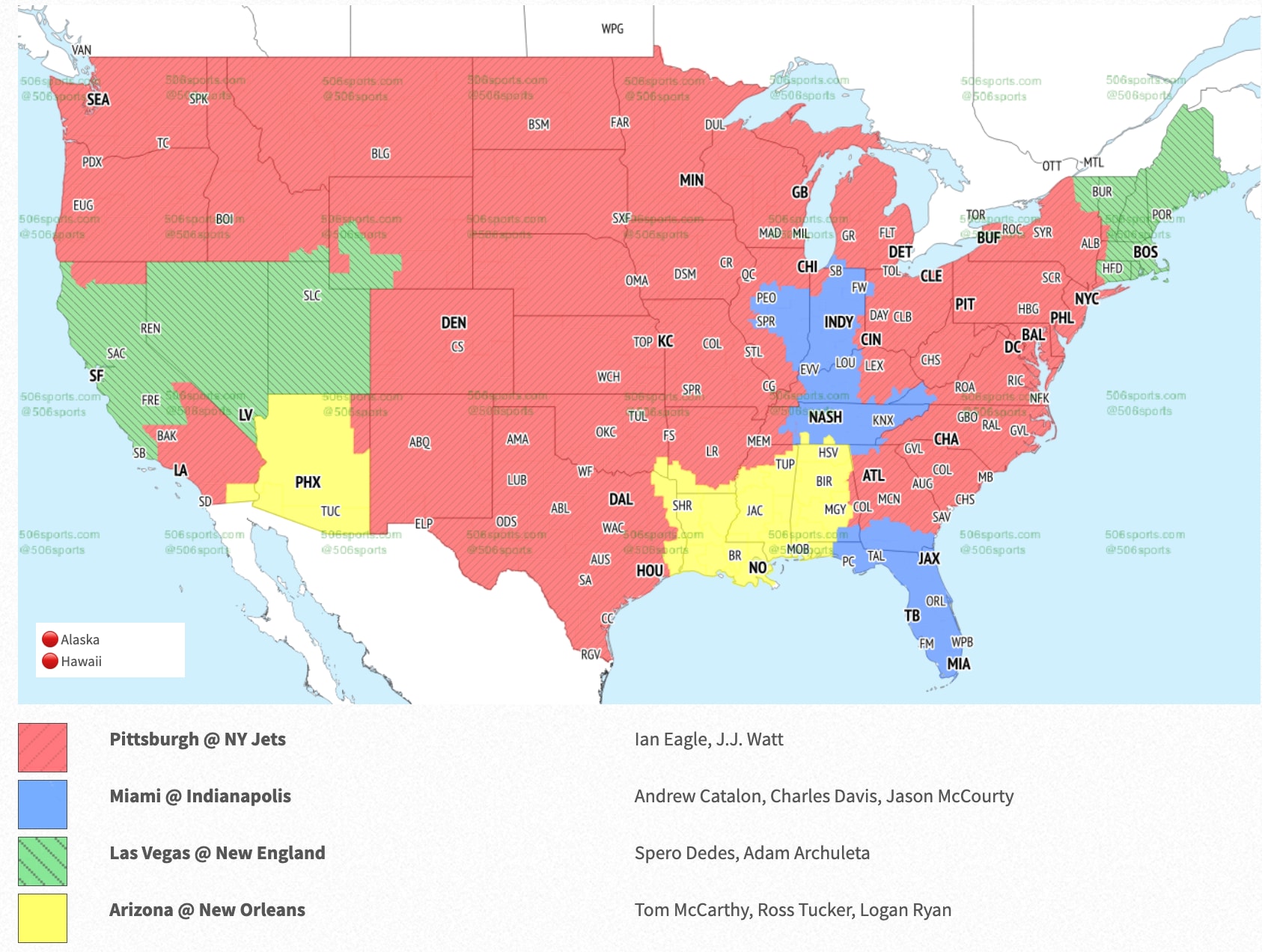 NFL TV Coverage Map Week 1 Full Breakdown of CBS, Fox Broadcasts